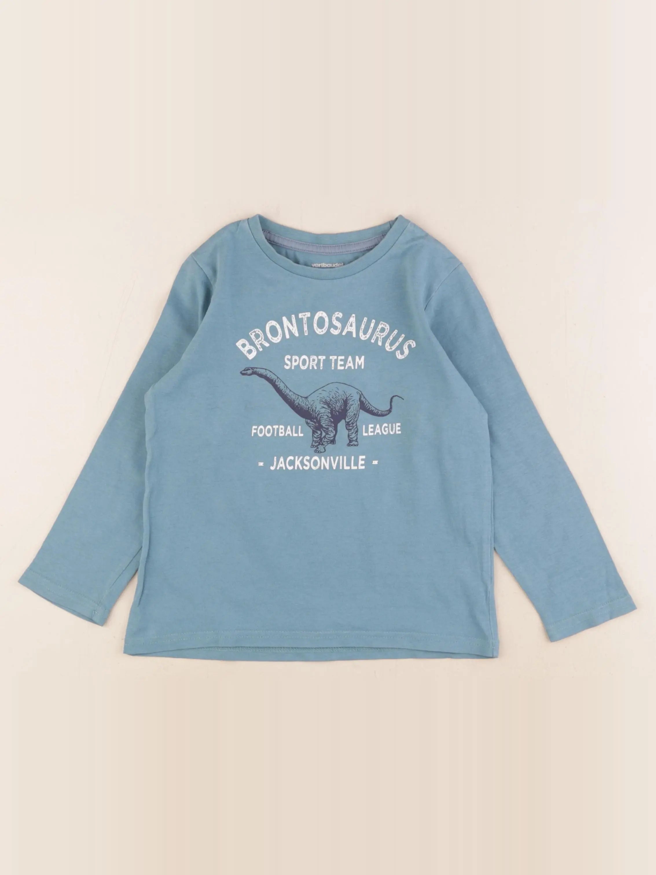 Vertbaudet - tee-shirt bleu - 4 ans