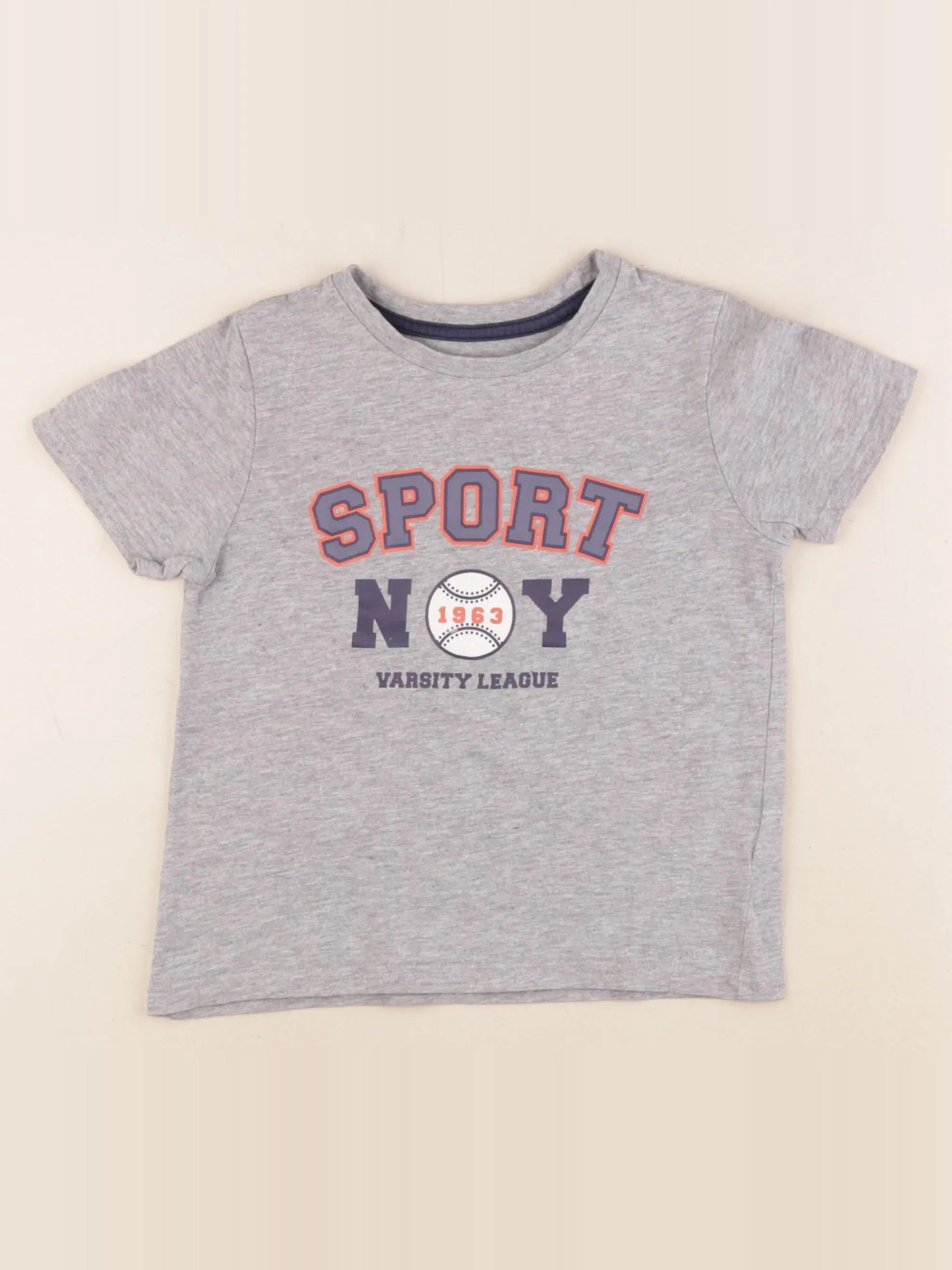 Vertbaudet - tee-shirt gris - 5 ans