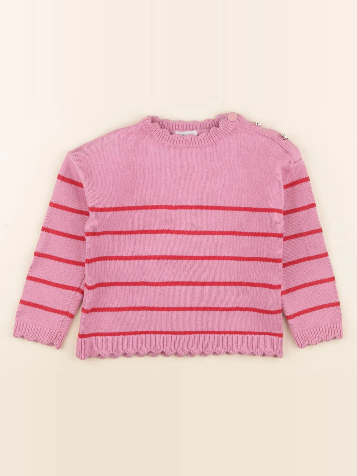 Vertbaudet - pull rose - 4 ans