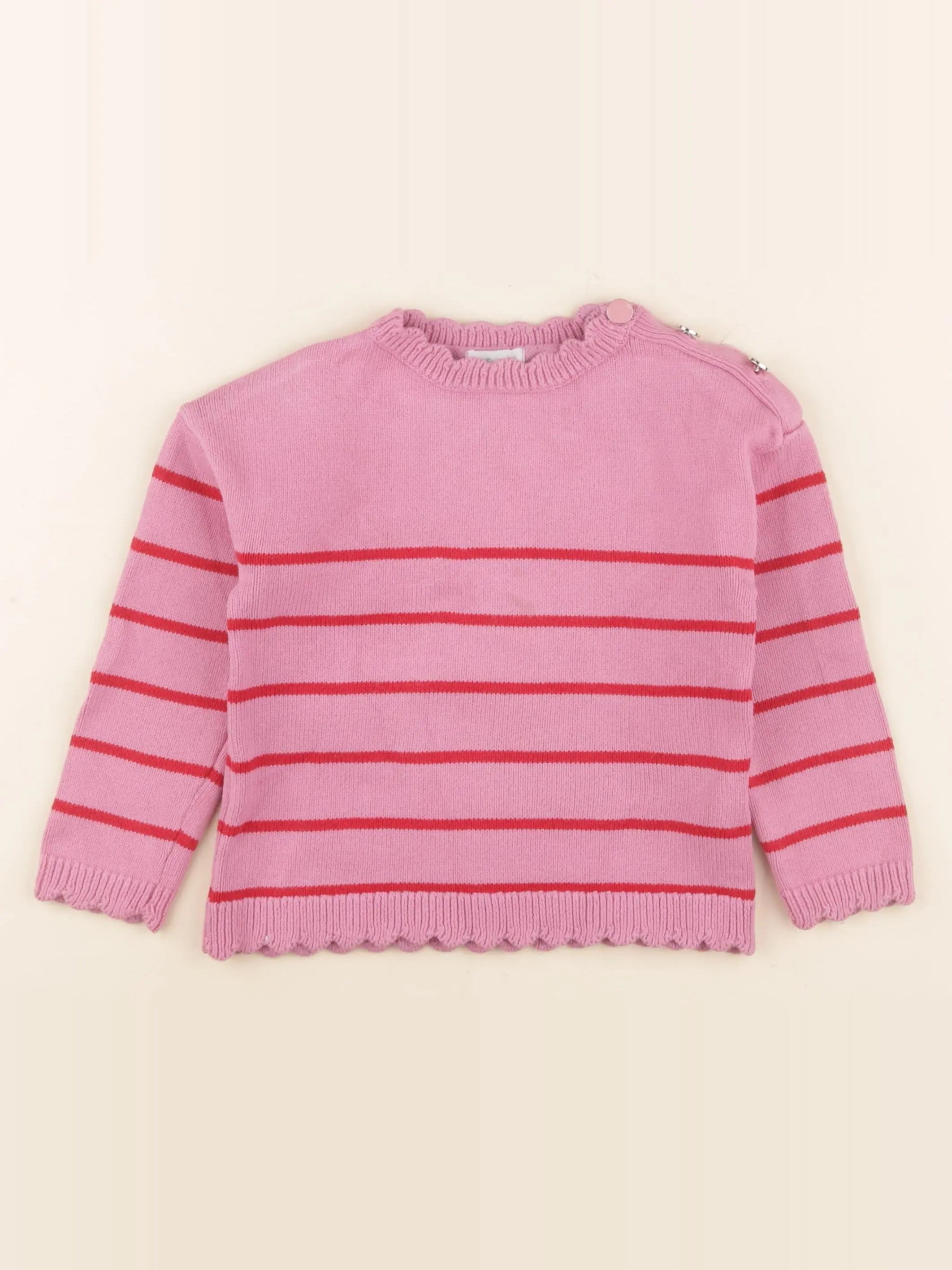 Vertbaudet - pull rose - 4 ans