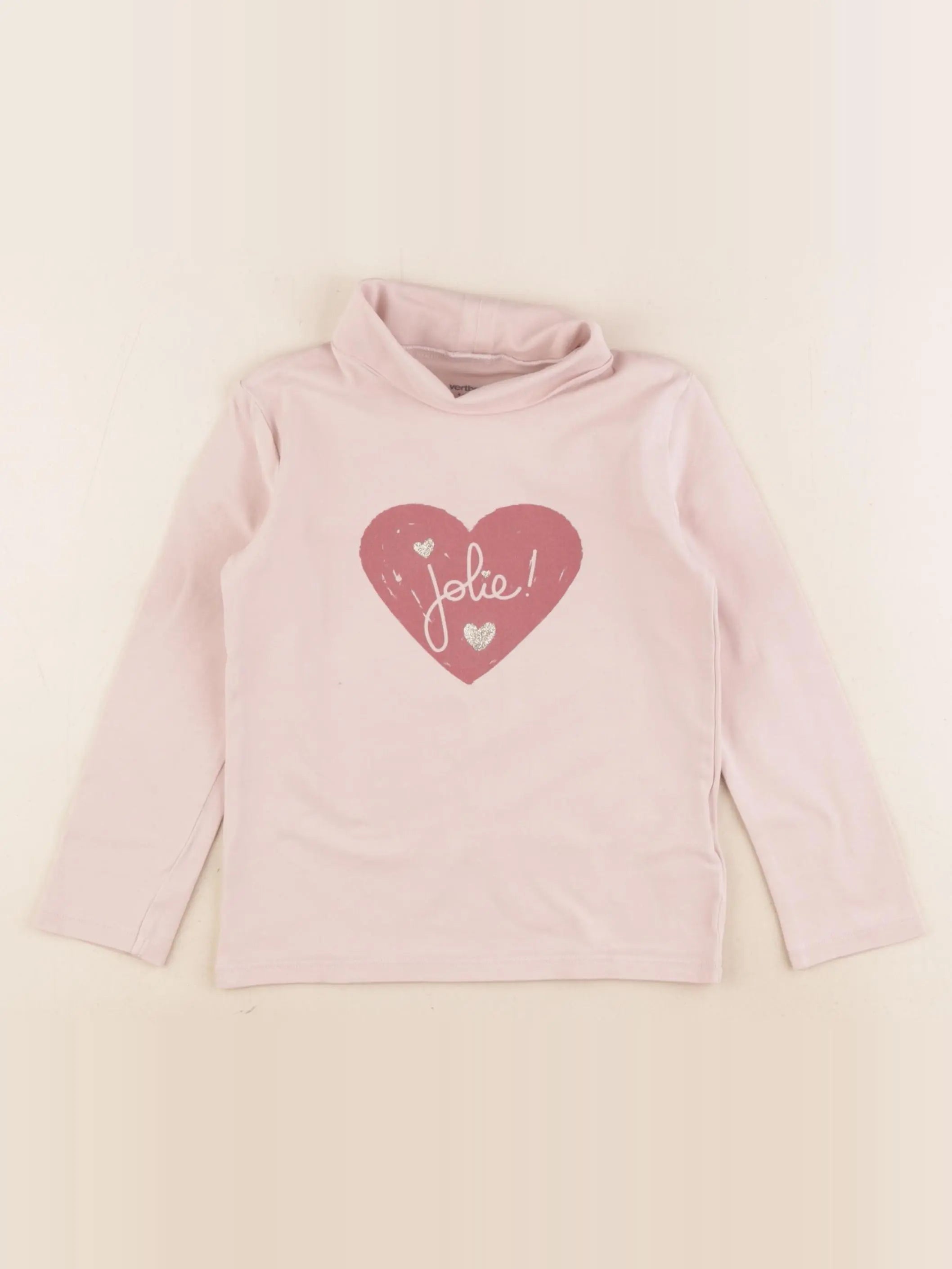 Vertbaudet - sous-pull rose - 4 ans