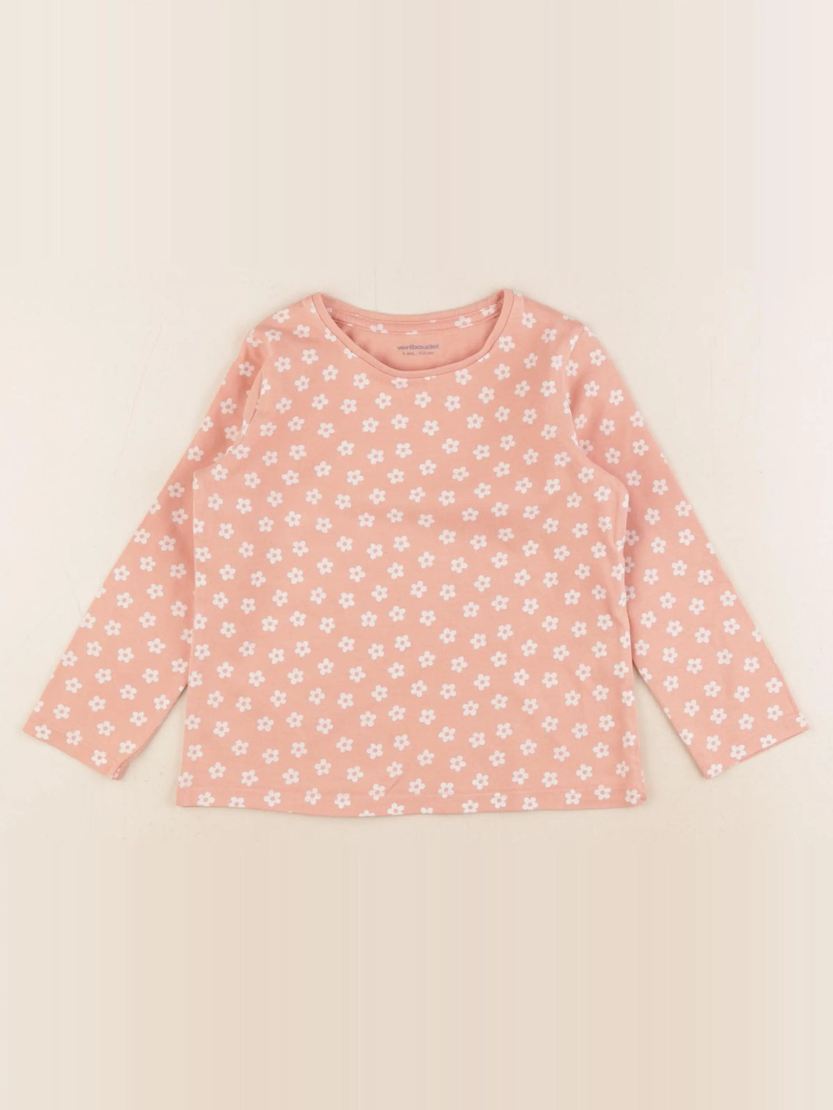 Vertbaudet - tee-shirt rose - 4 ans