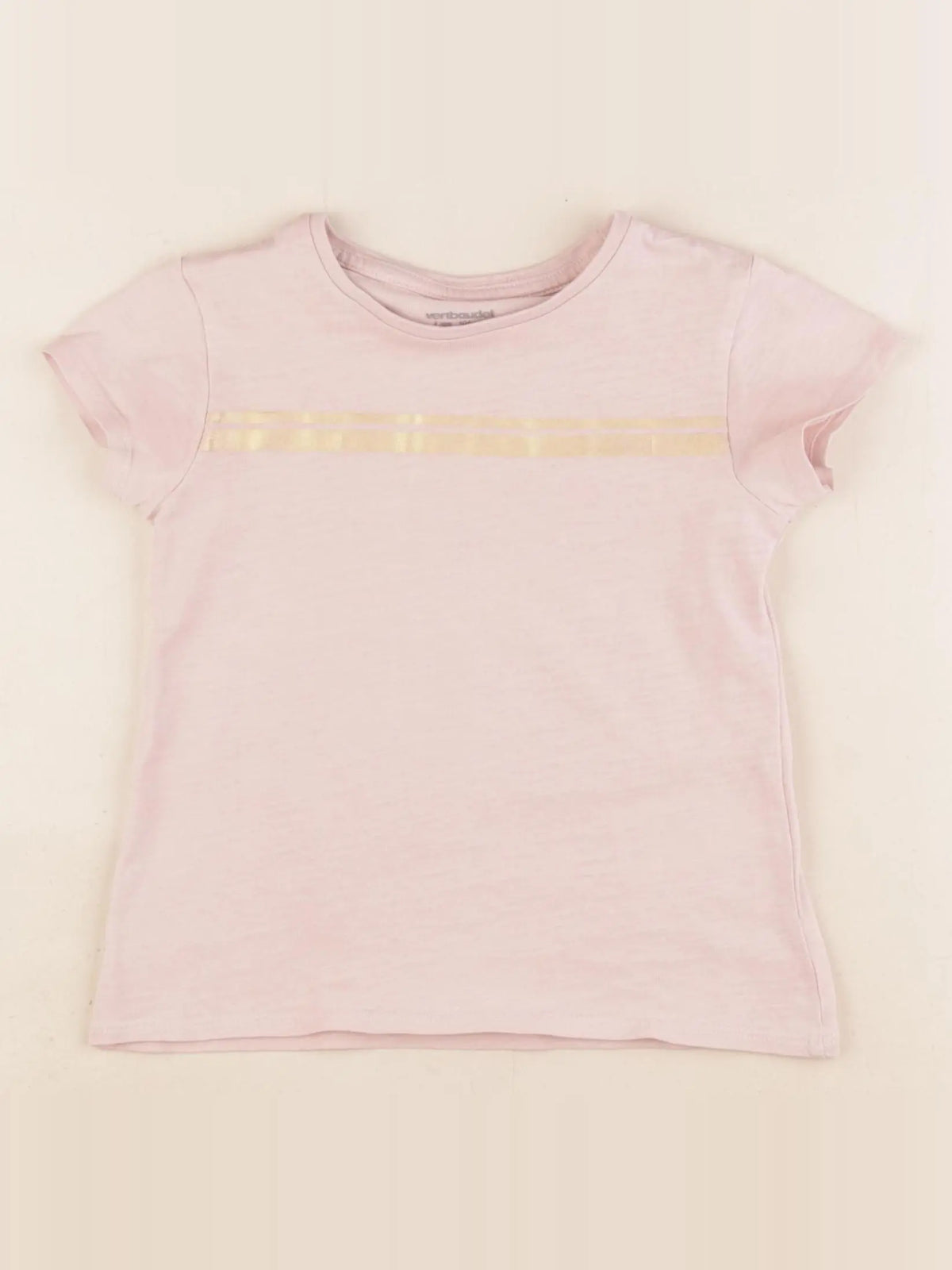 Vertbaudet - tee-shirt rose - 4 ans