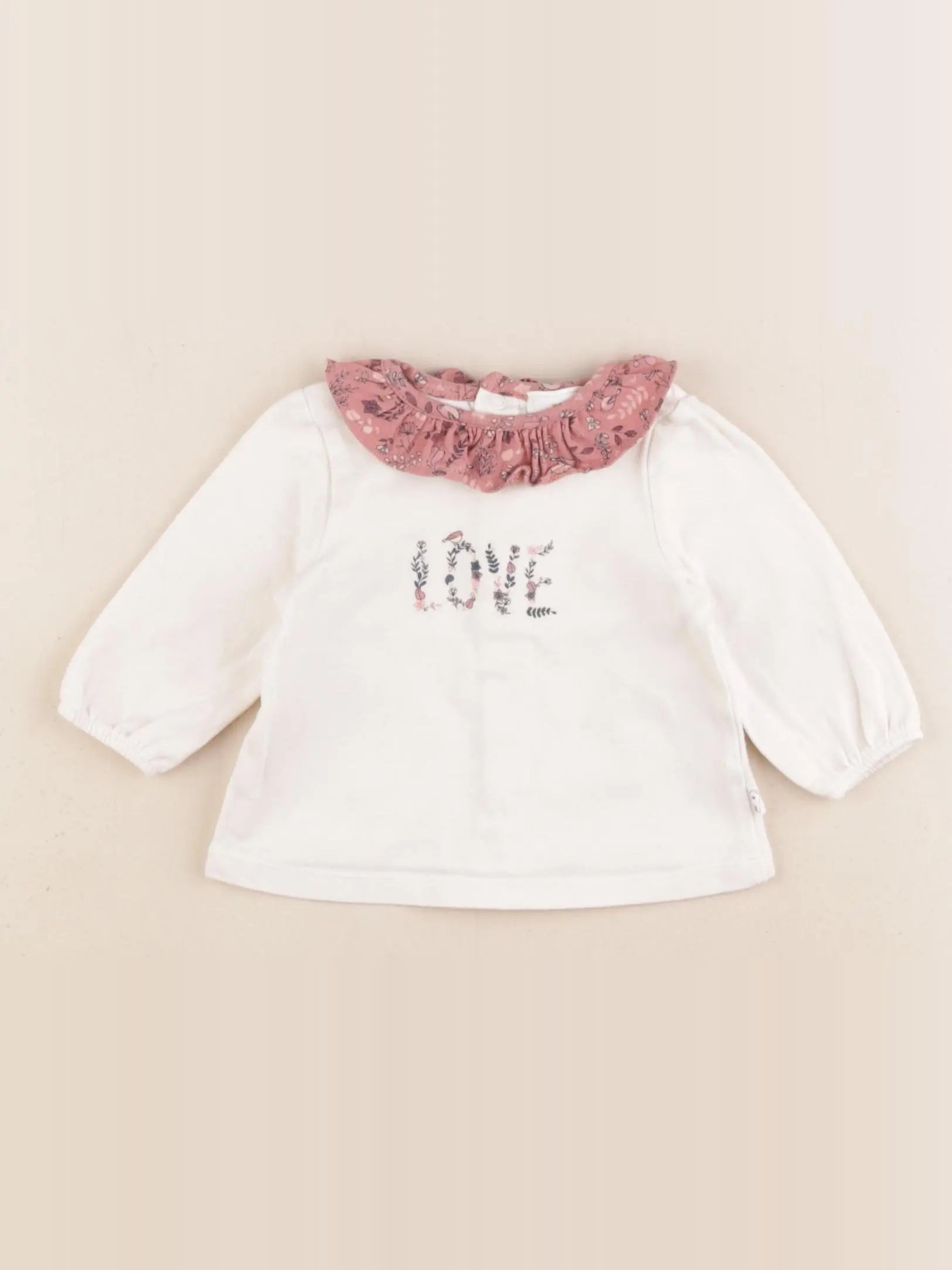 Tape à l'oeil - tee-shirt beige - 1 mois