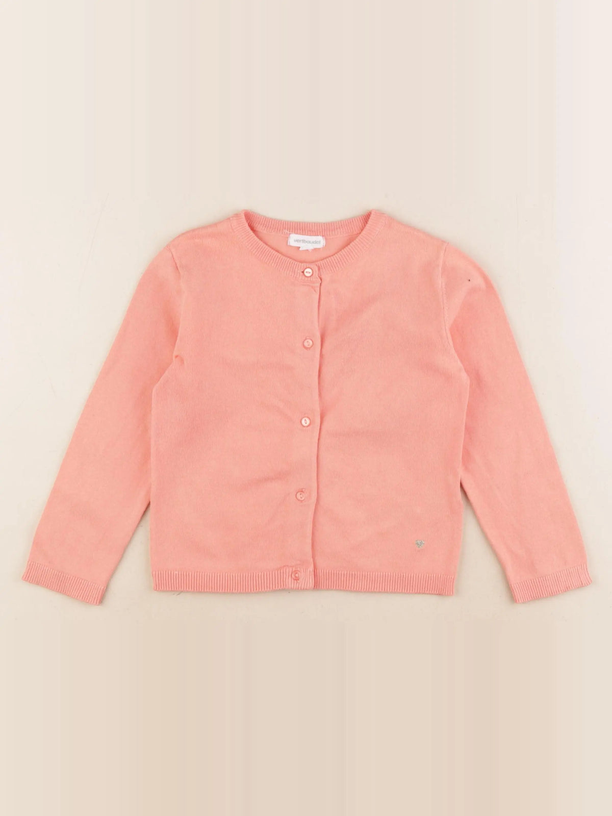 Vertbaudet - gilet rose - 4 ans