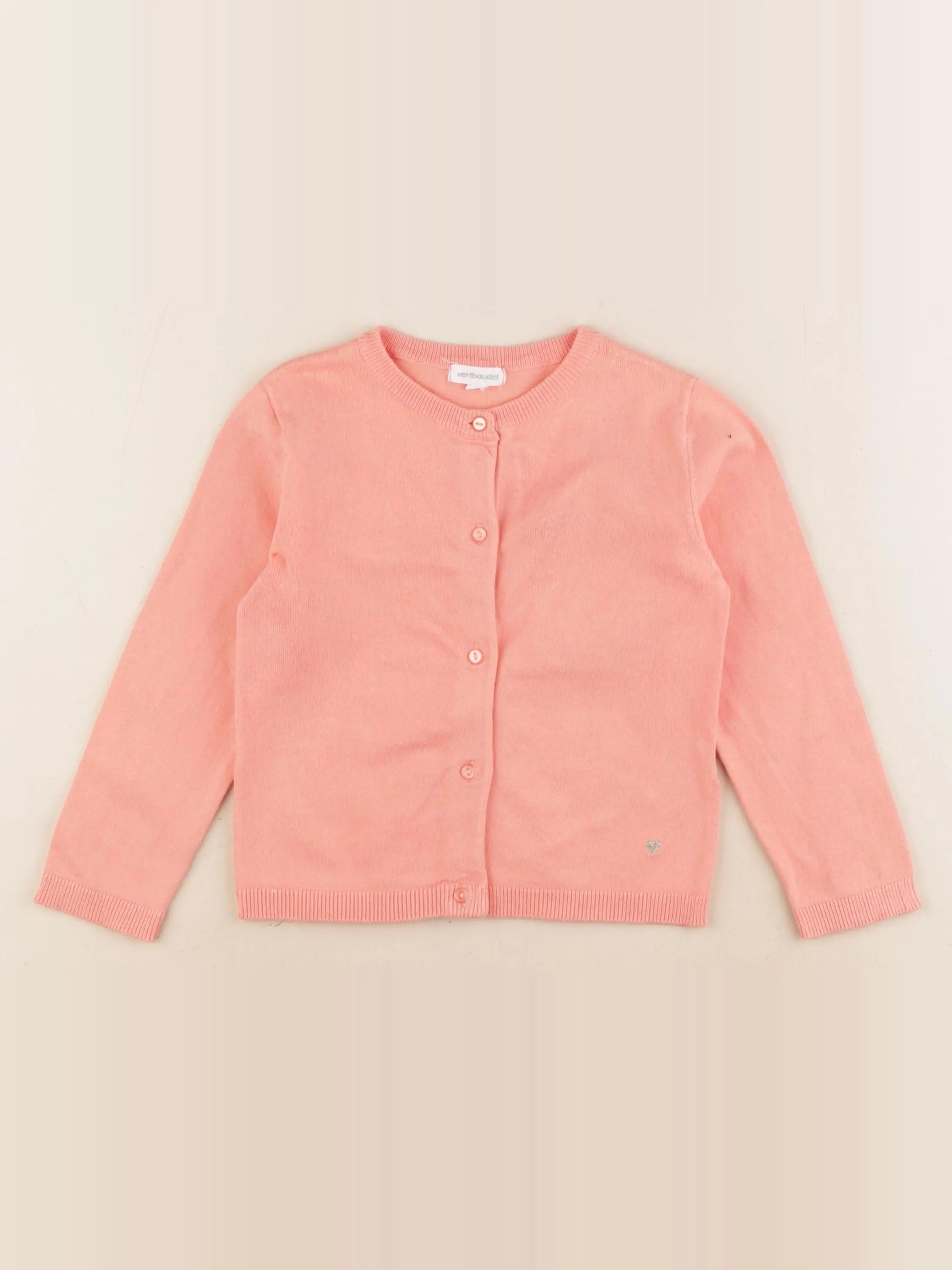 Vertbaudet - gilet rose - 4 ans