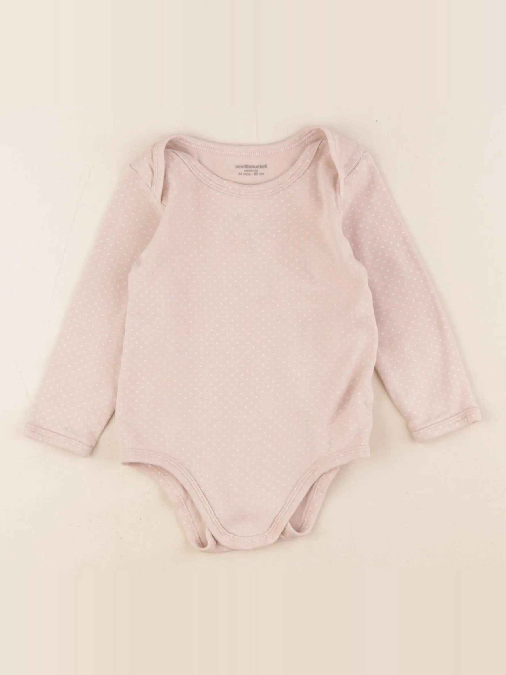 Vertbaudet - body rose - 24 mois