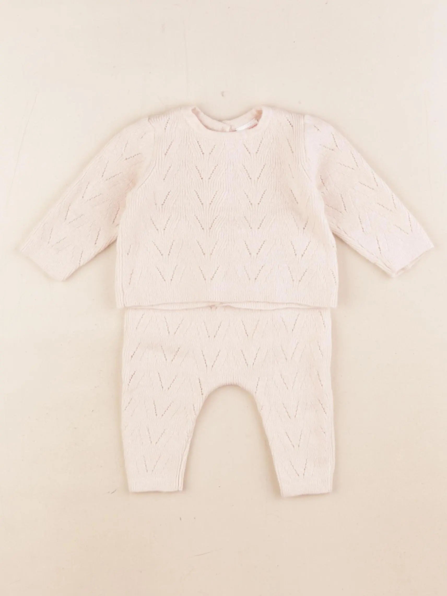 Zara - ensemble rose - 0/1 mois