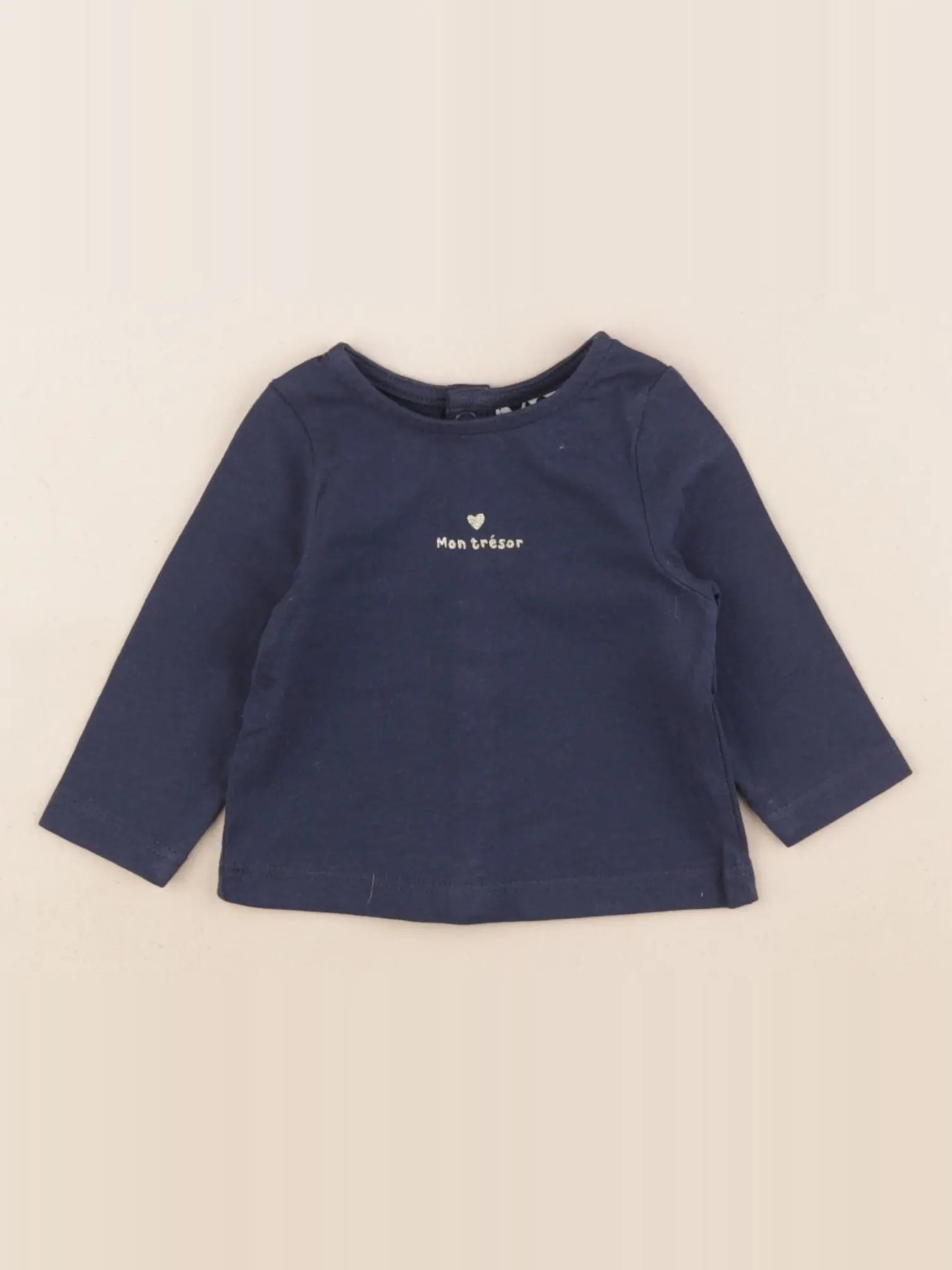 Tape à l'oeil - tee-shirt bleu - 1 mois