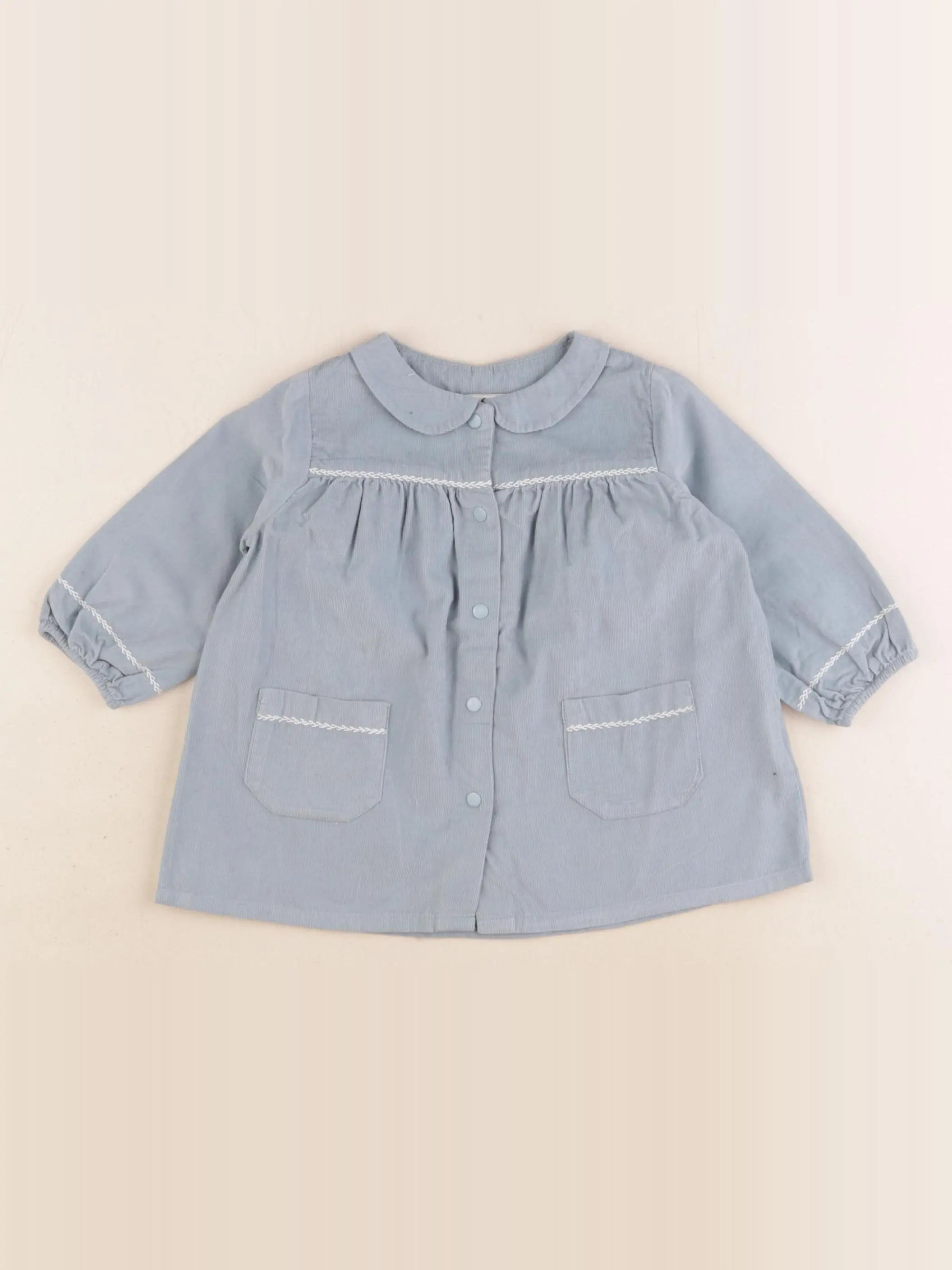 Cyrillus - robe bleu - 9 mois