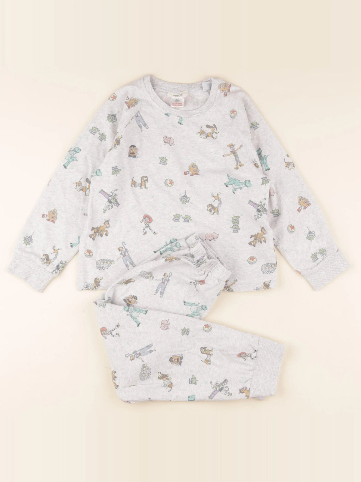 Zara - pyjama coton gris - 6/7 ans