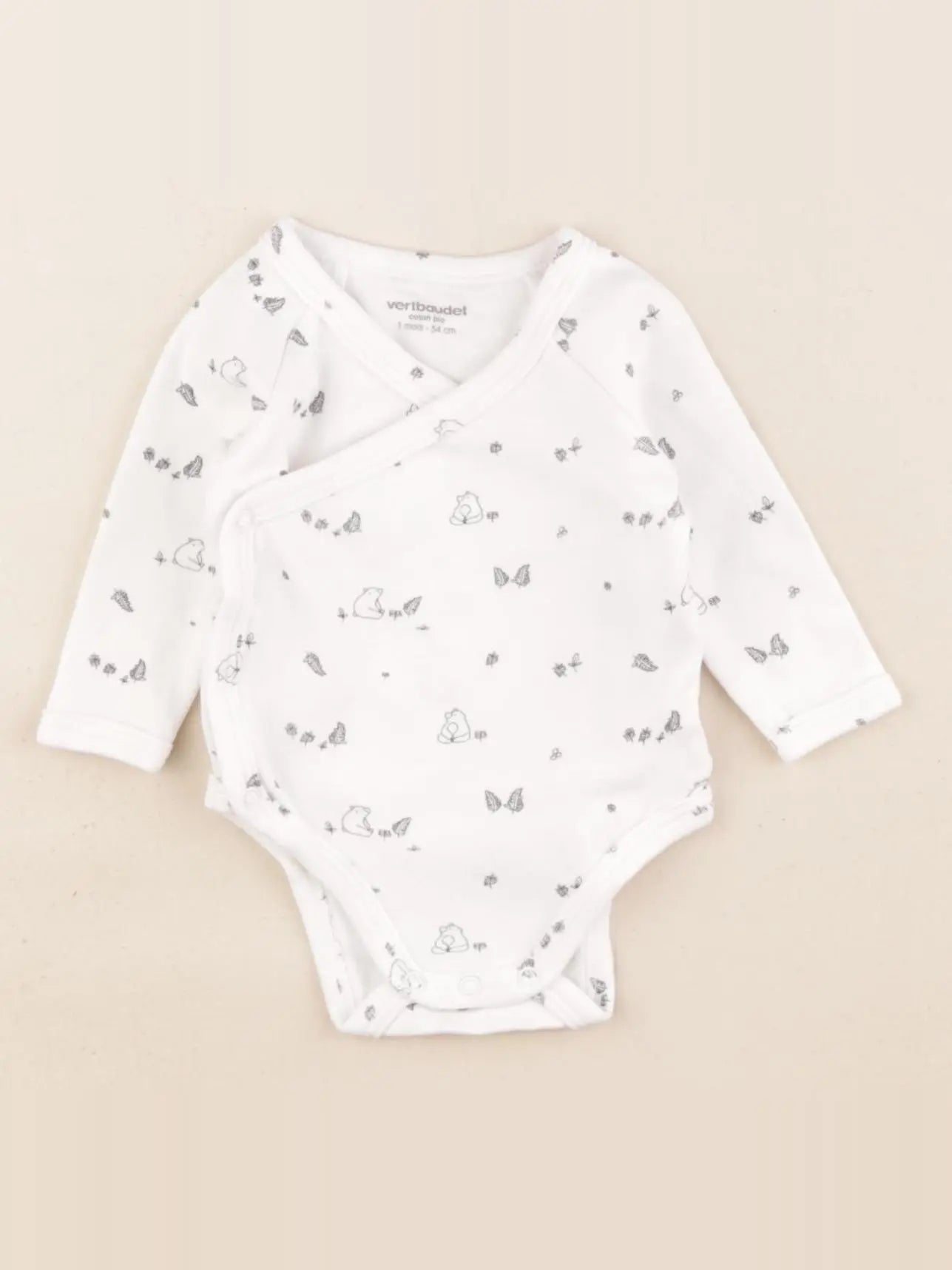 Vertbaudet - body blanc - 1 mois