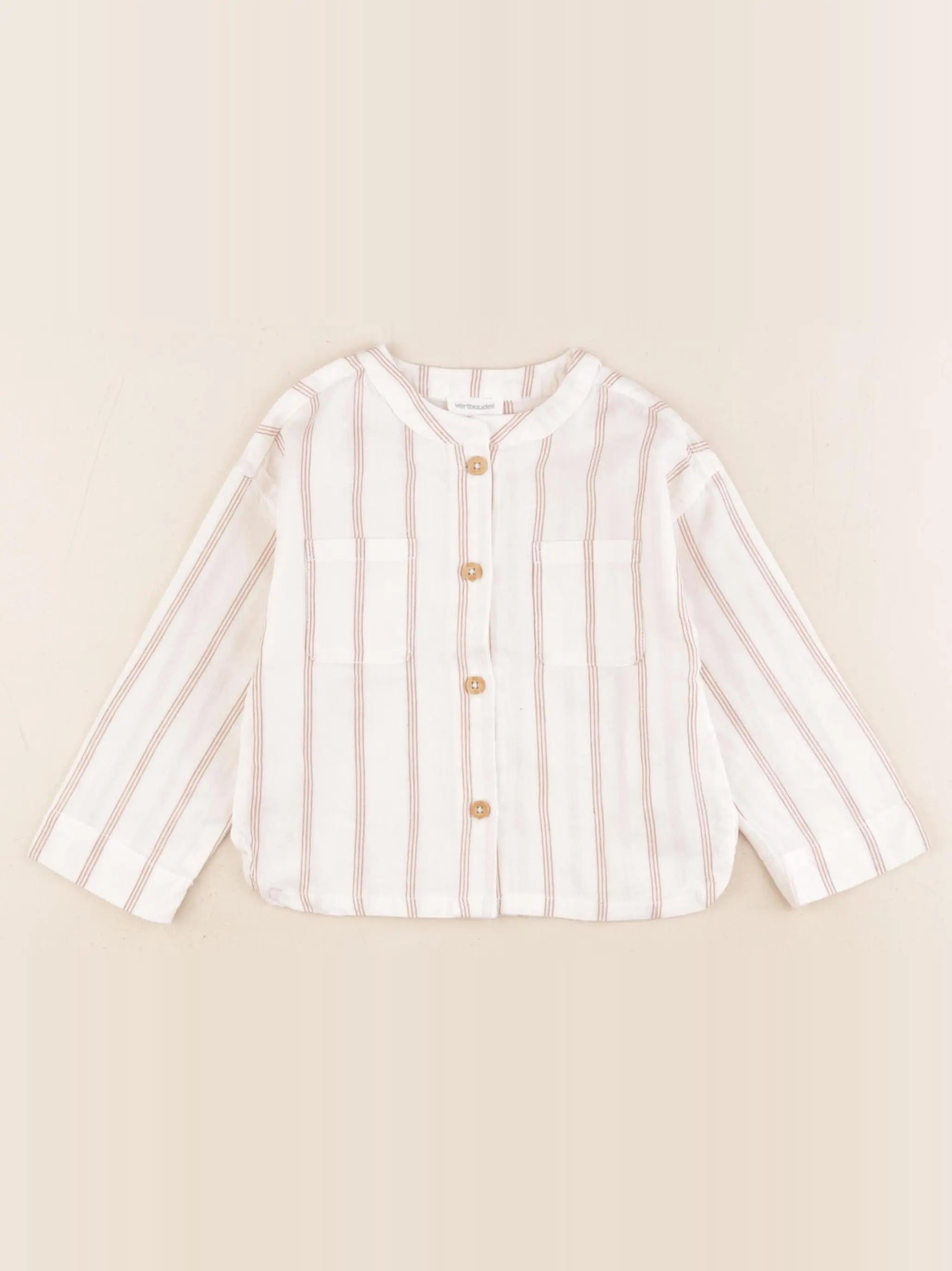 Vertbaudet - chemise blanc - 9 mois
