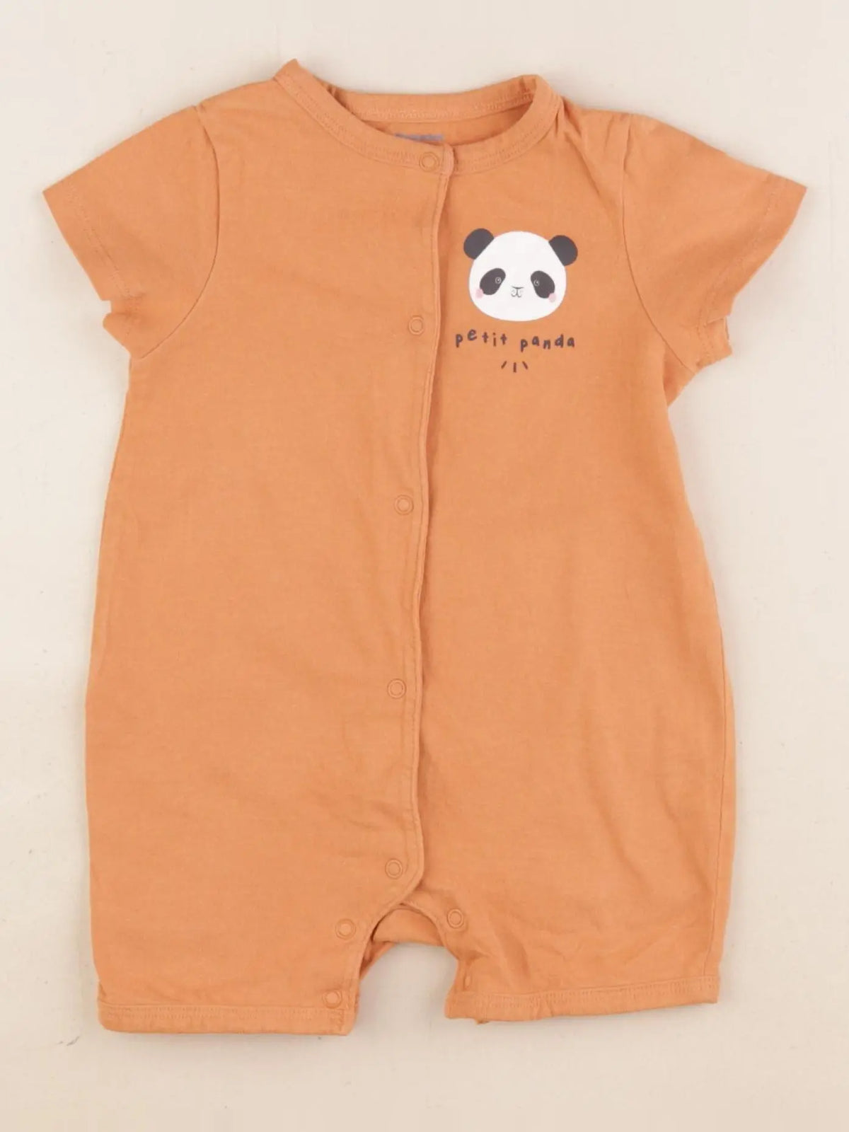 Vertbaudet - pyjama coton orange - 9 mois