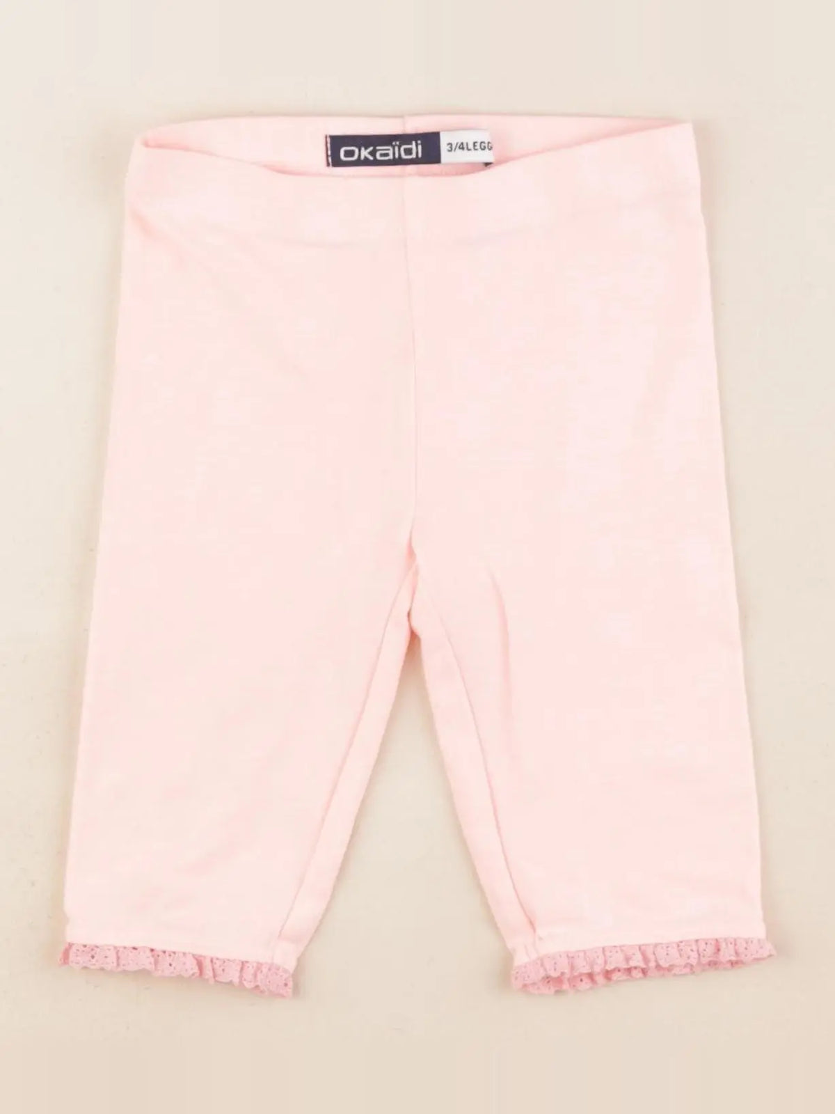 Okaidi - legging court rose - 3/4 ans