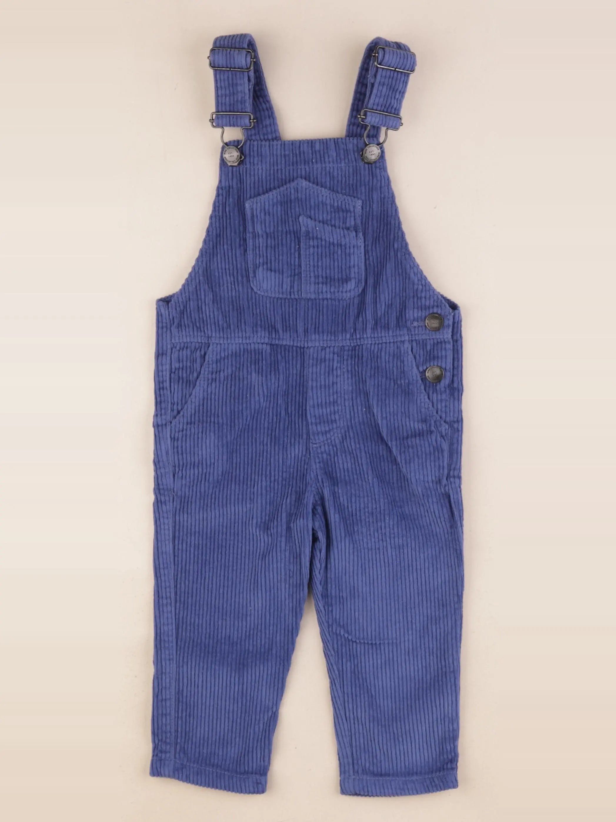 Mango - salopette bleu - 9/12 mois