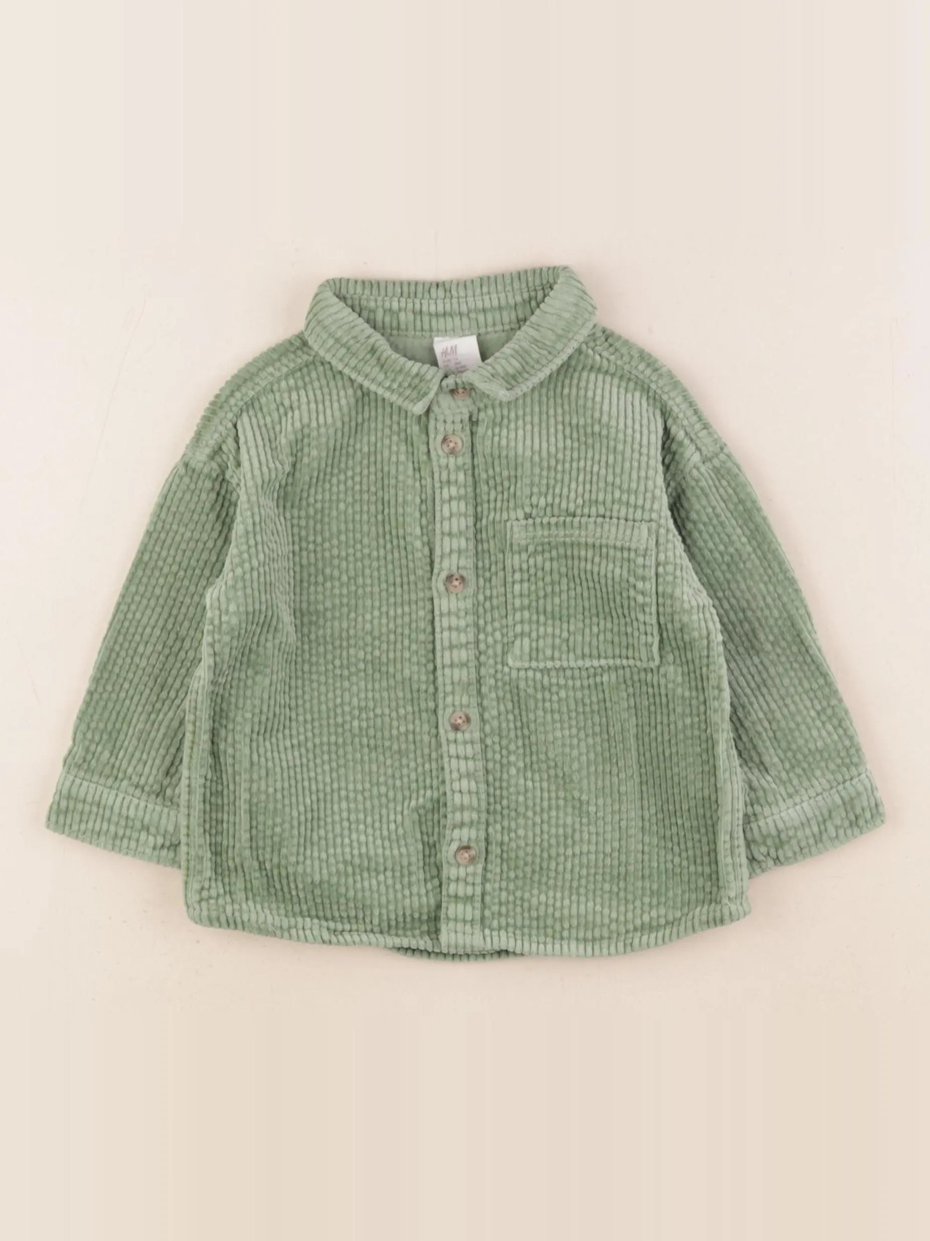 IKKS - chemise vert - 6/9 mois