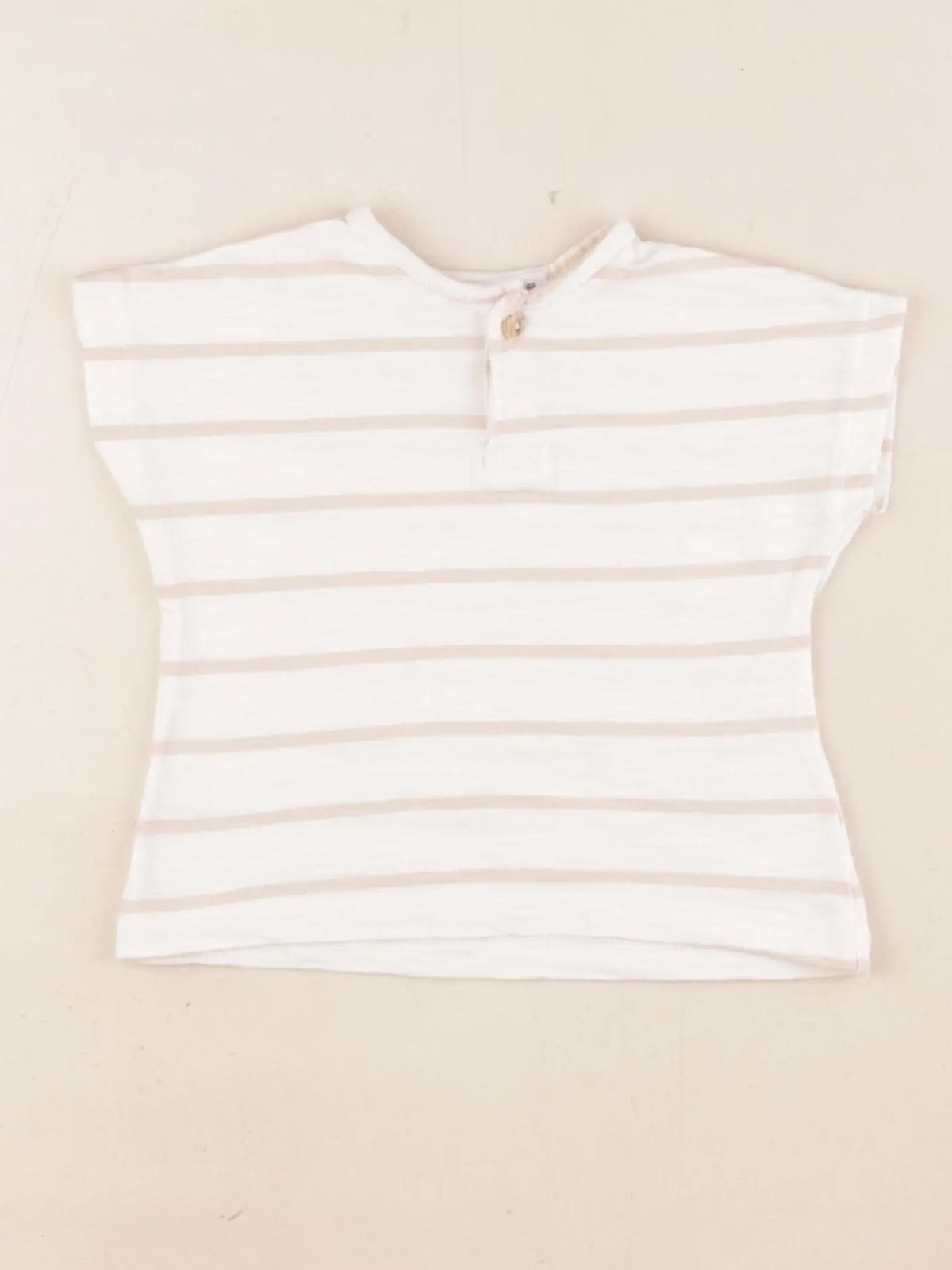 Zara - tee-shirt beige - 3/6 mois