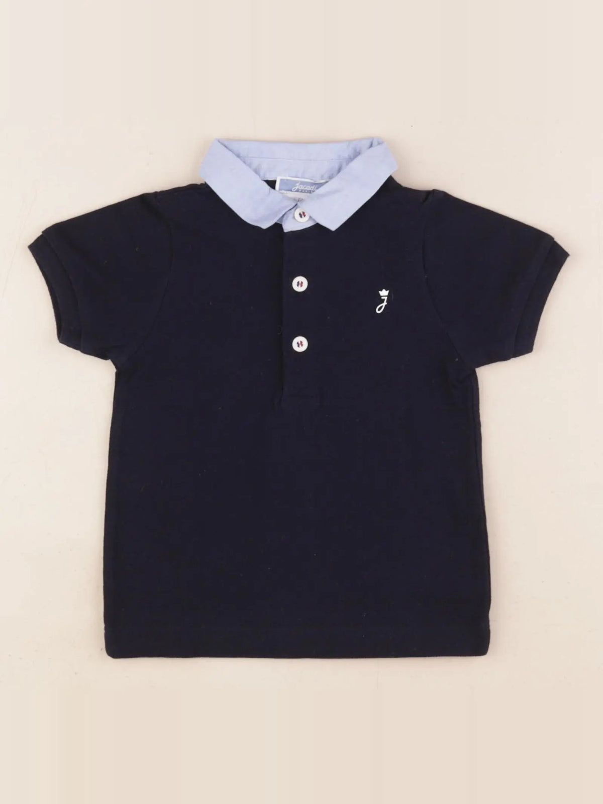 Jacadi - polo bleu - 6 mois