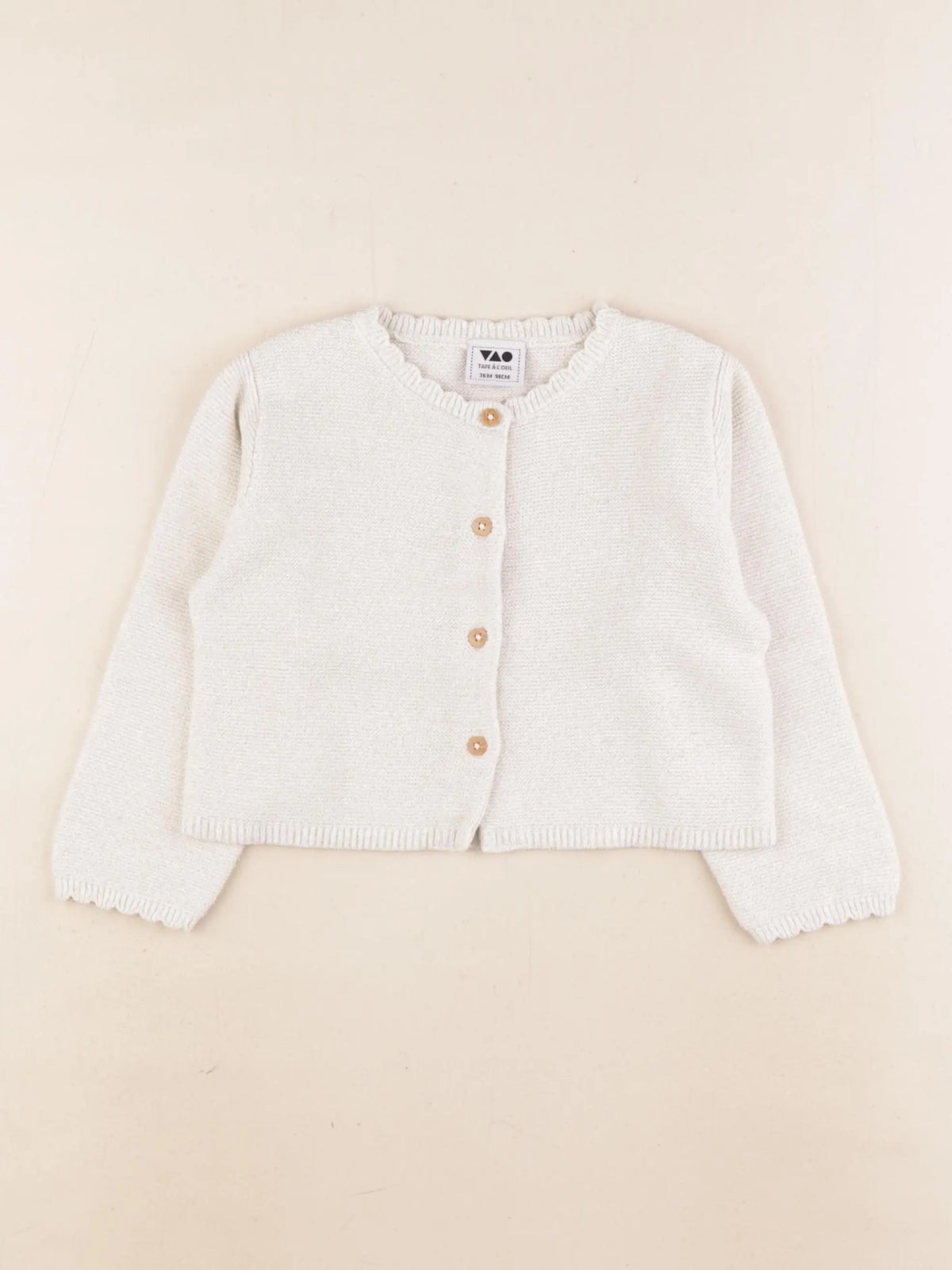 Tape à l'oeil - gilet beige, or - 36 mois