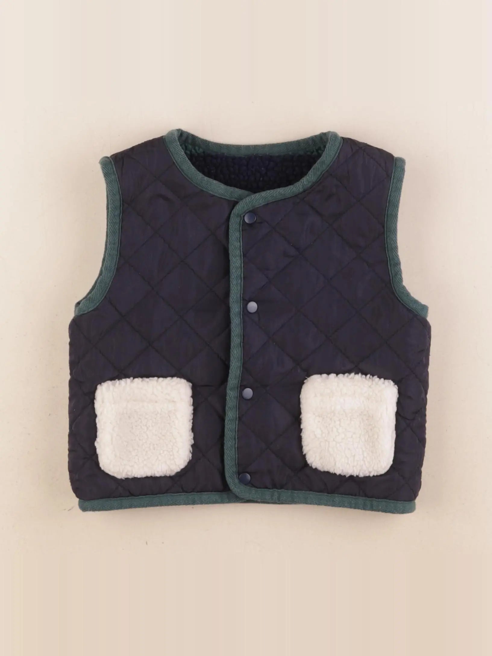 Boutchou - doudoune réversible bleu - 36 mois
