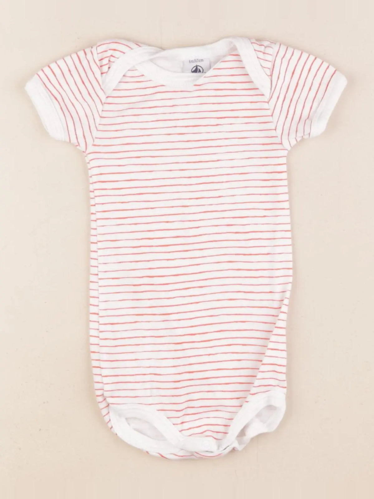 Petit Bateau - body blanc - 6 mois