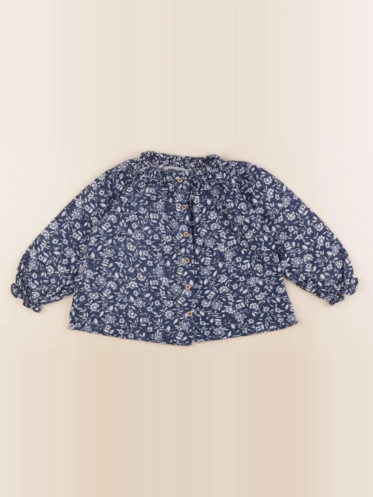 Vertbaudet - blouse bleu - 18 mois