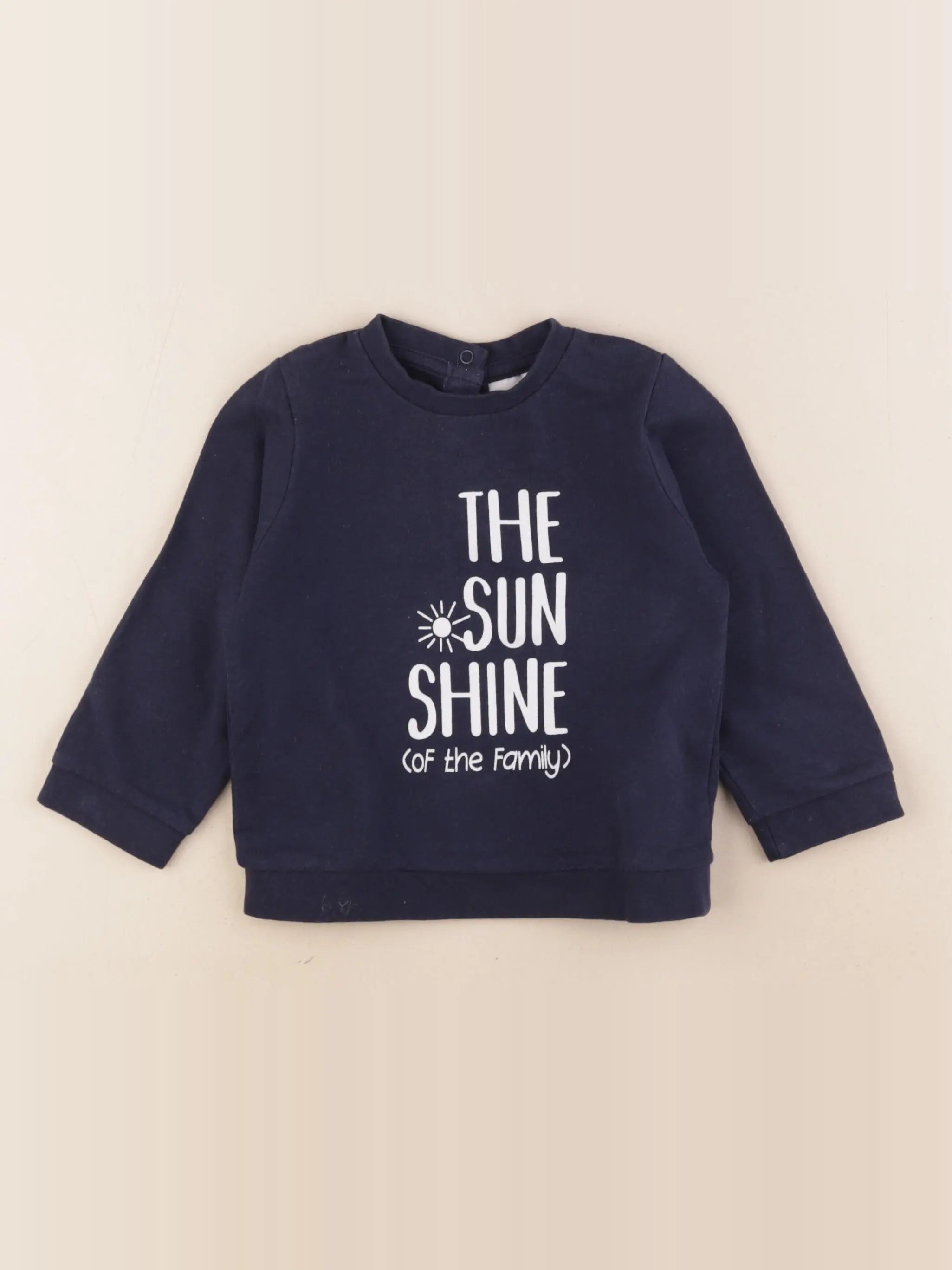 Vertbaudet - sweat bleu - 18 mois