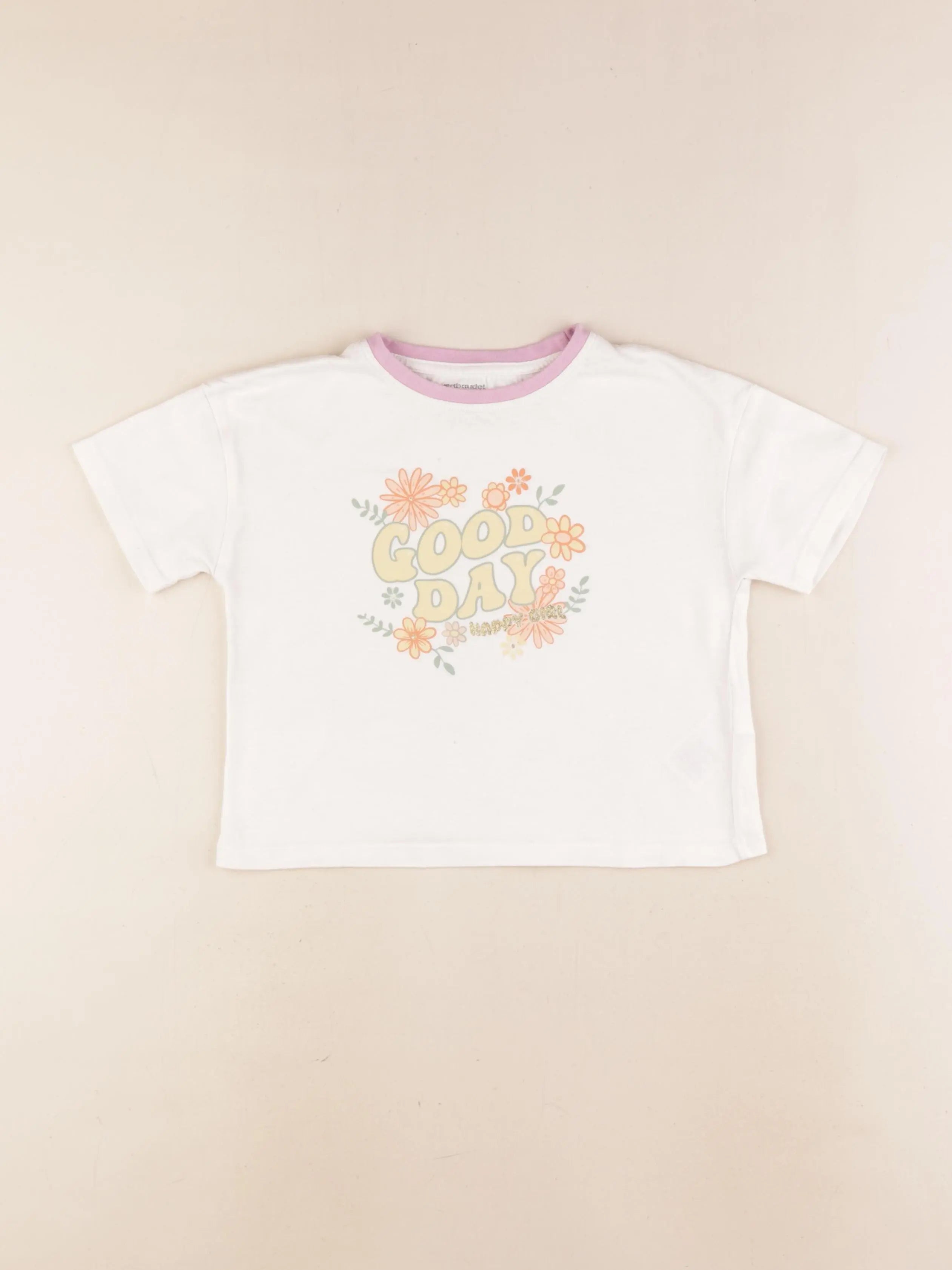 Vertbaudet - tee-shirt beige - 5 ans