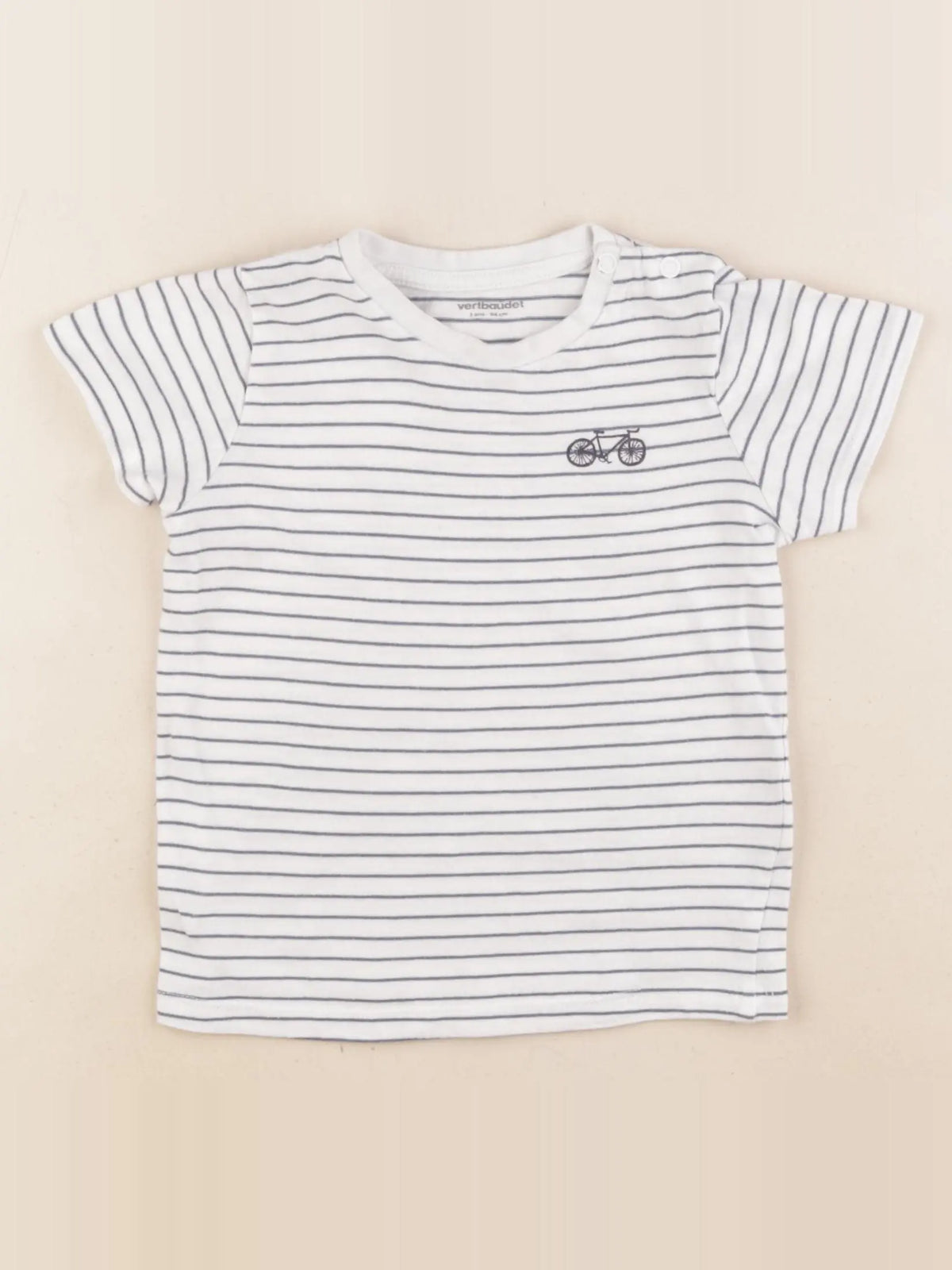 Vertbaudet - tee-shirt blanc - 3 ans