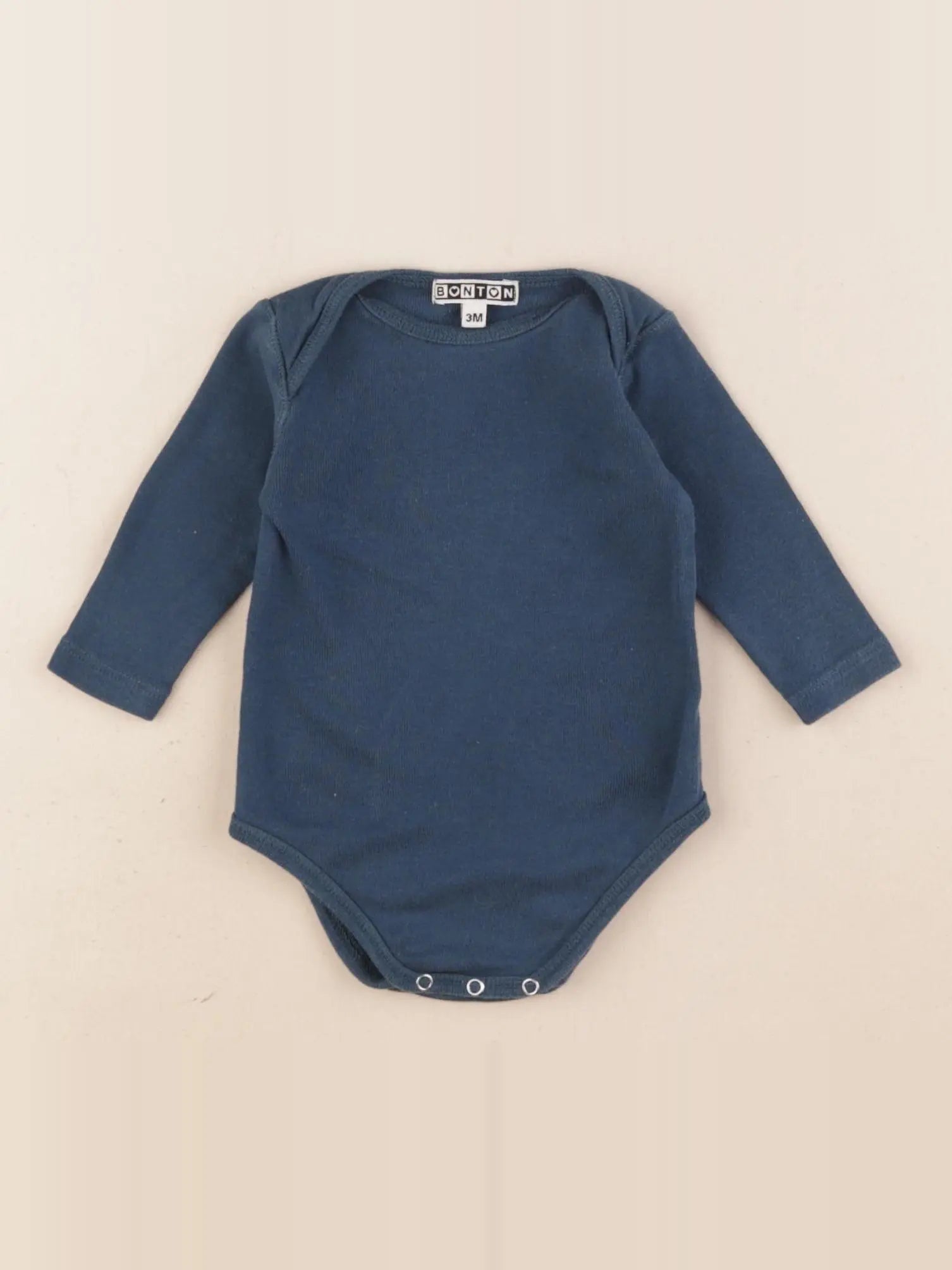 Bonton - body bleu - 3 mois