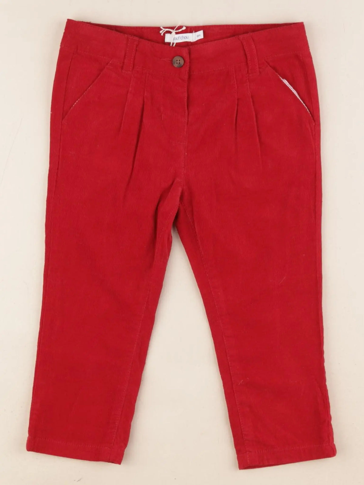 Boutchou - pantalon rouge - 18 mois