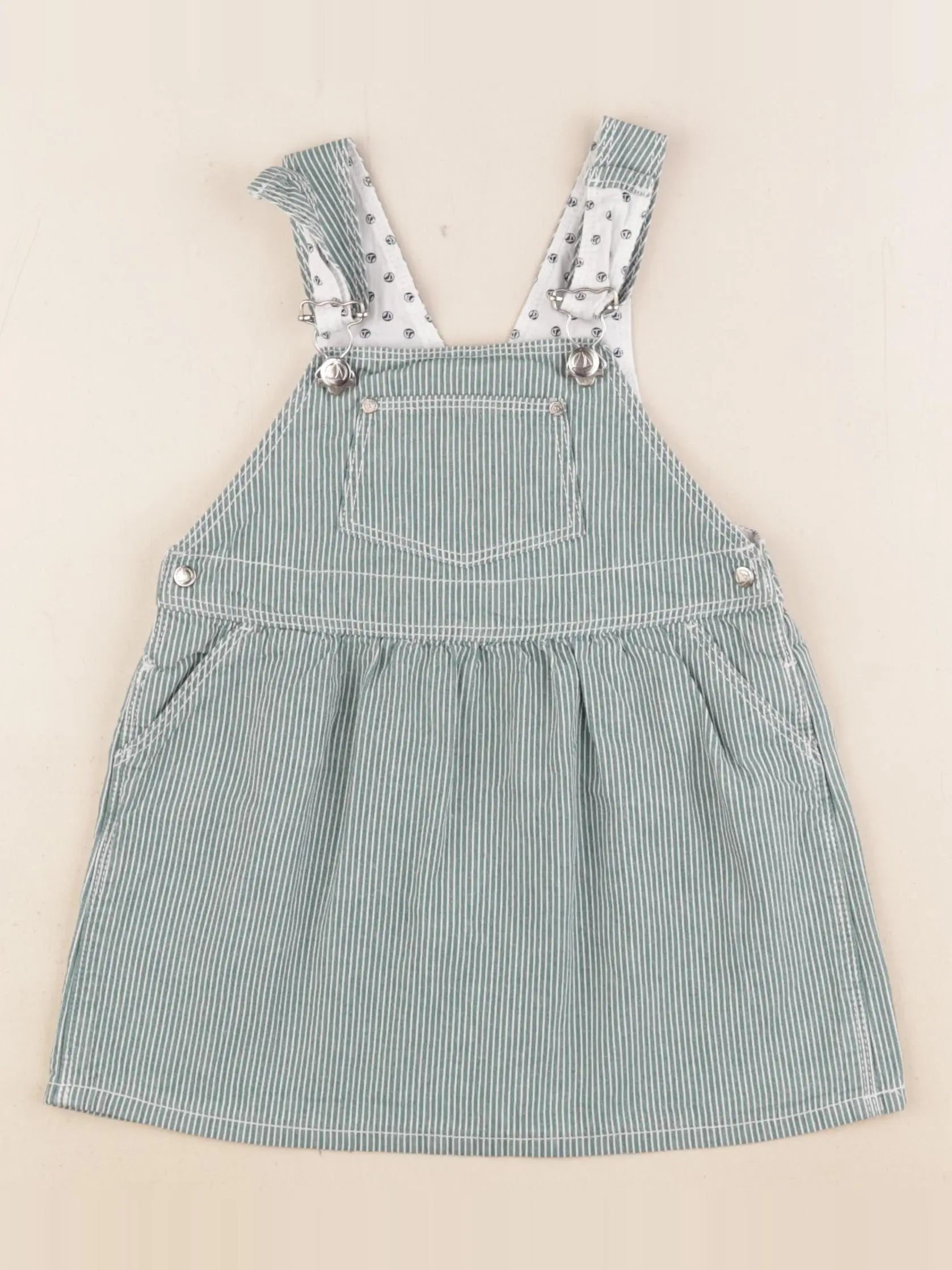 Petit Bateau - robe vert - 24 mois