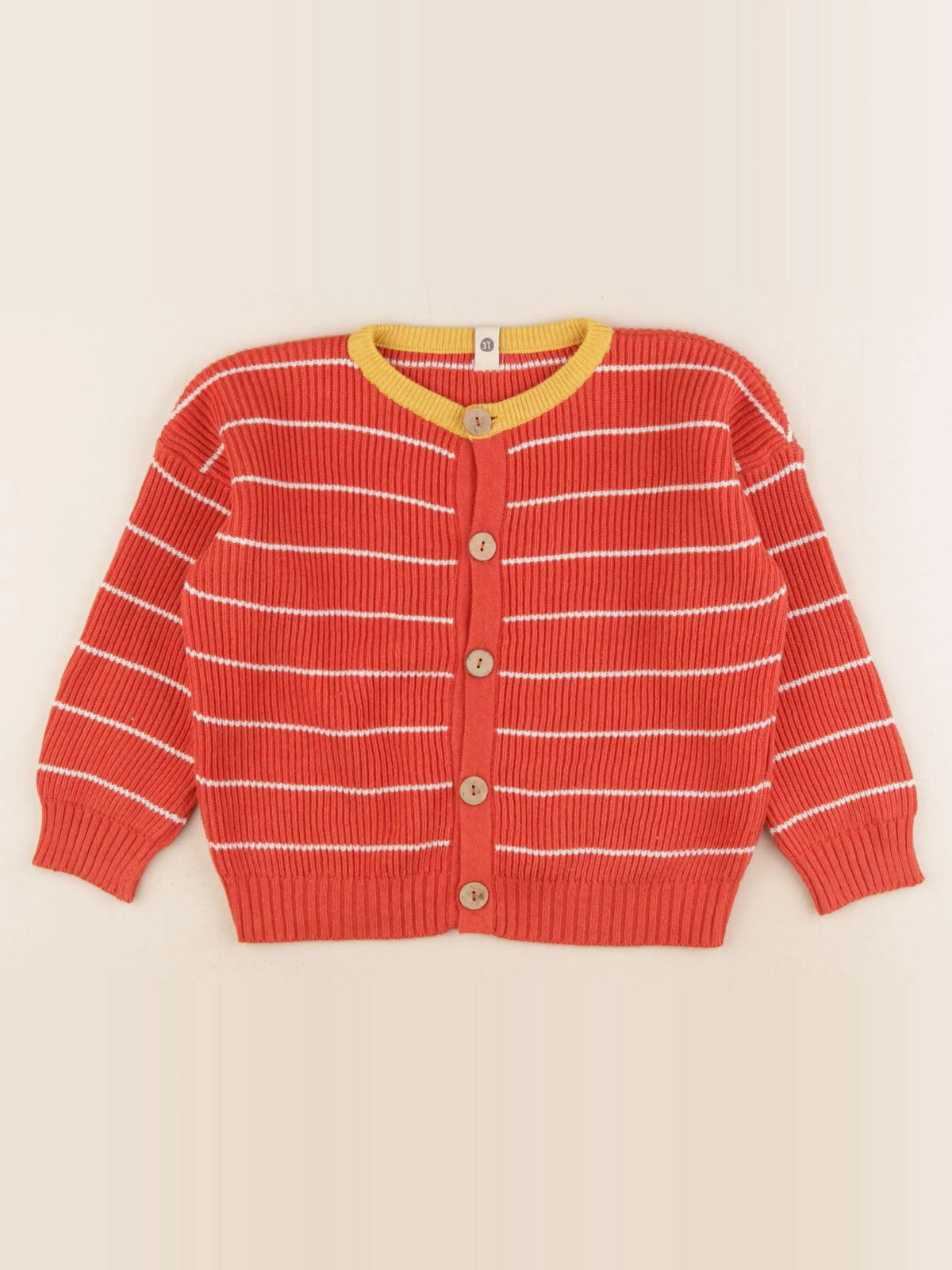 Bayiri  - gilet orange - 3 ans
