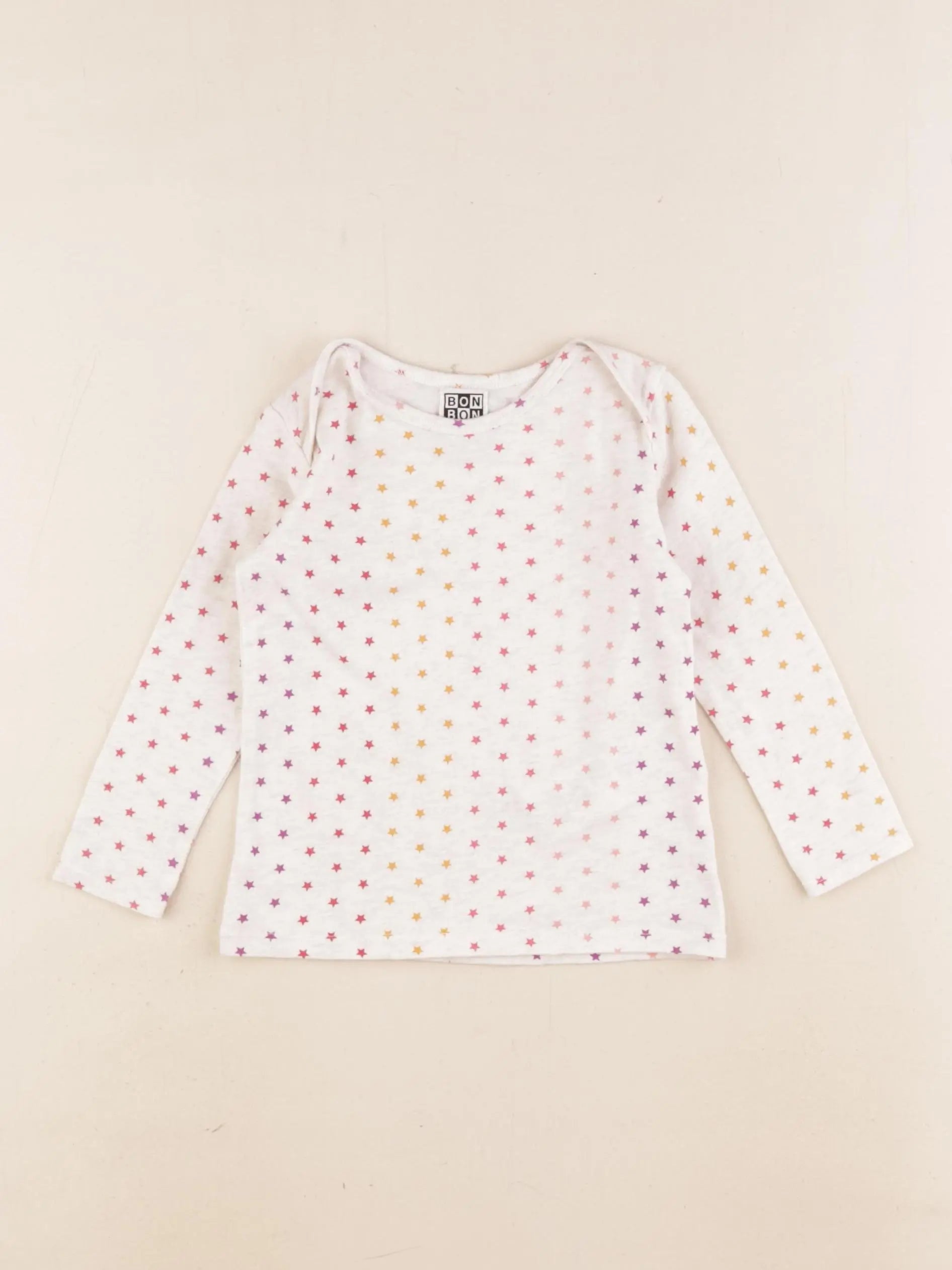 Bonton - tee-shirt beige - 18 mois