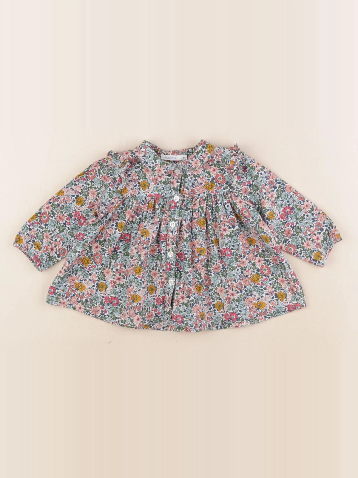Boutchou - blouse multicolore - 6 mois