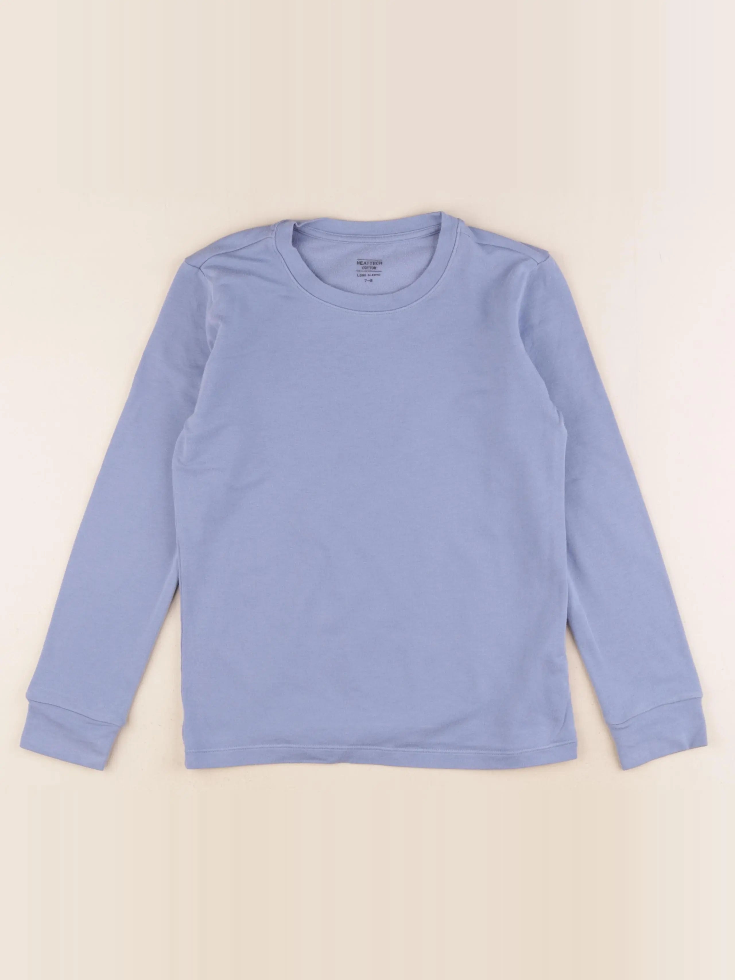 Uniqlo - tee-shirt bleu - 7/8 ans