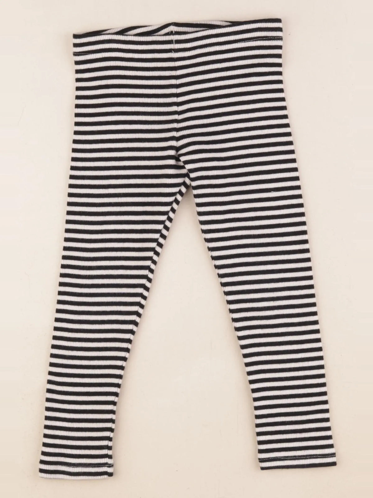 H&M - legging noir, beige - 2/3 ans