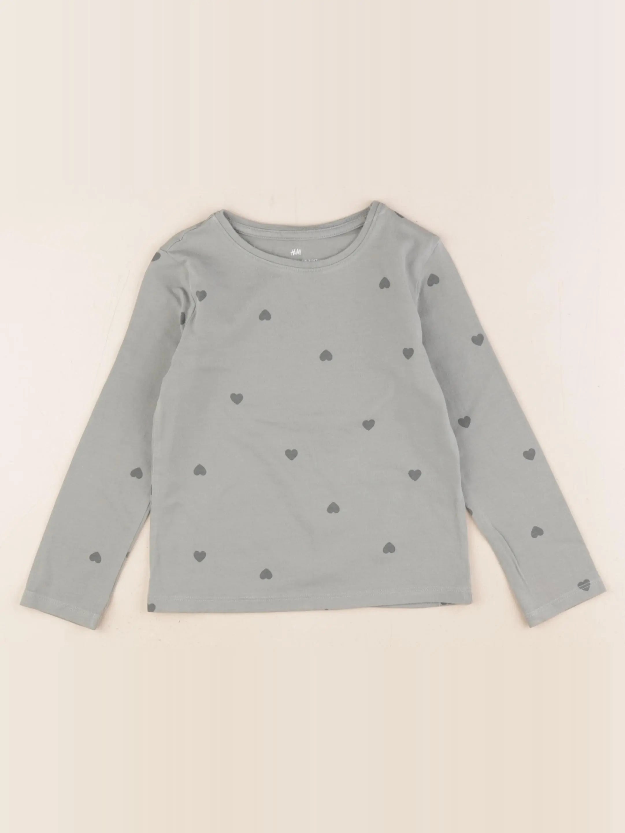 H&M - tee-shirt vert - 2/4 ans