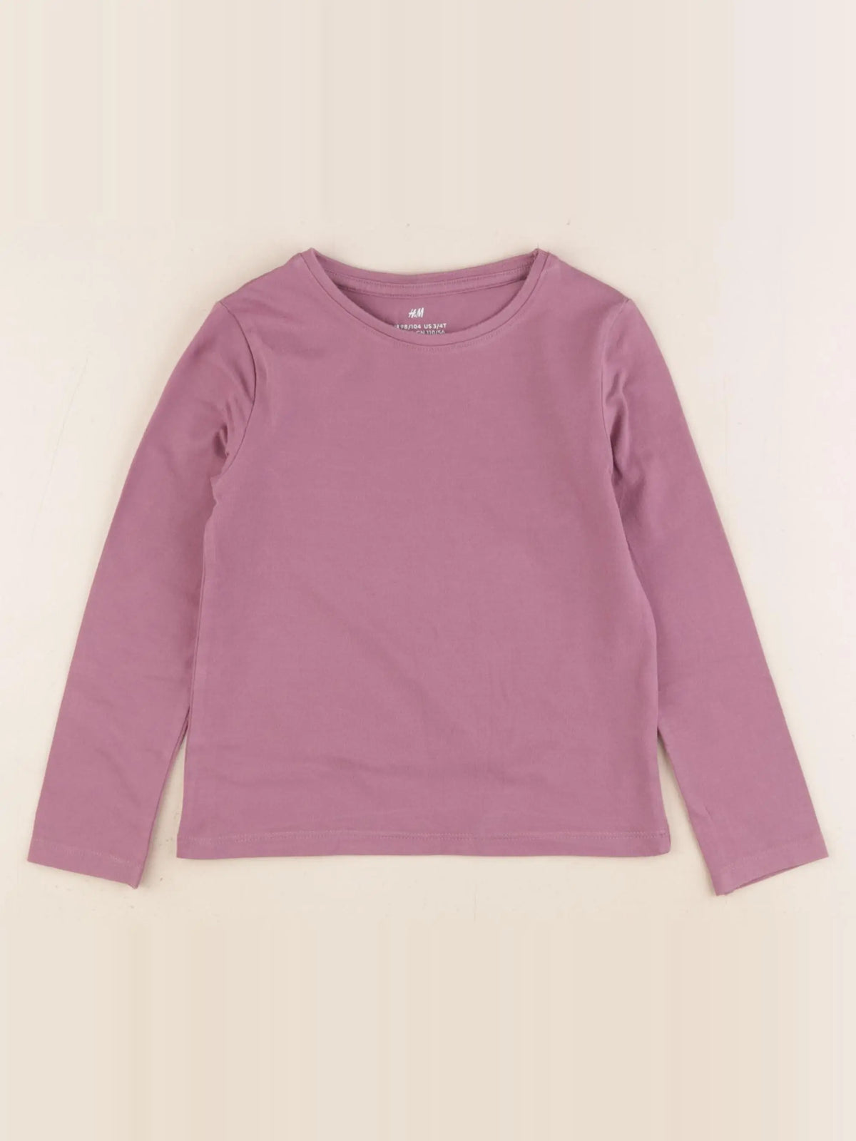 H&M - tee-shirt rose - 2/4 ans