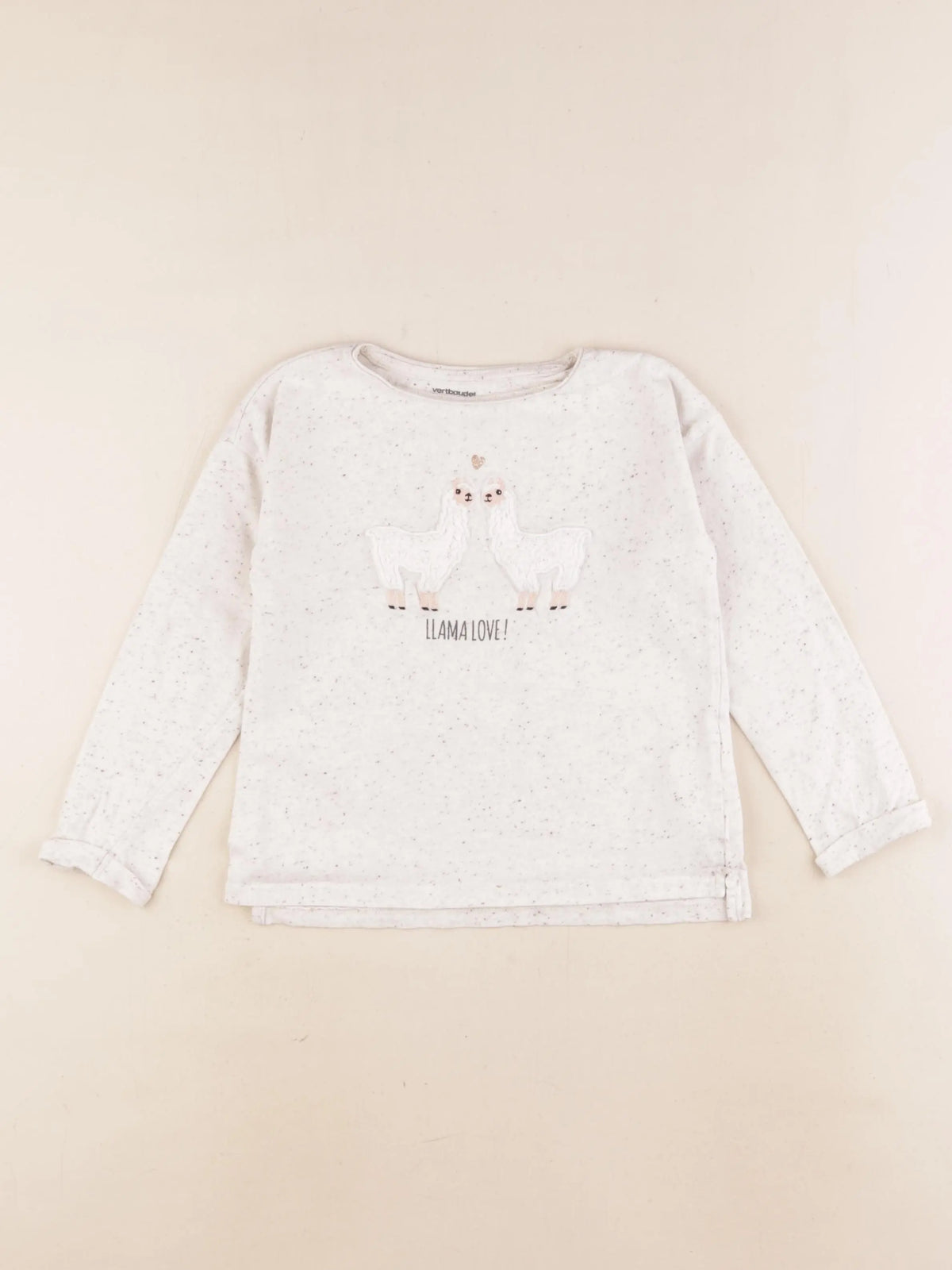 Vertbaudet - tee-shirt beige - 5 ans