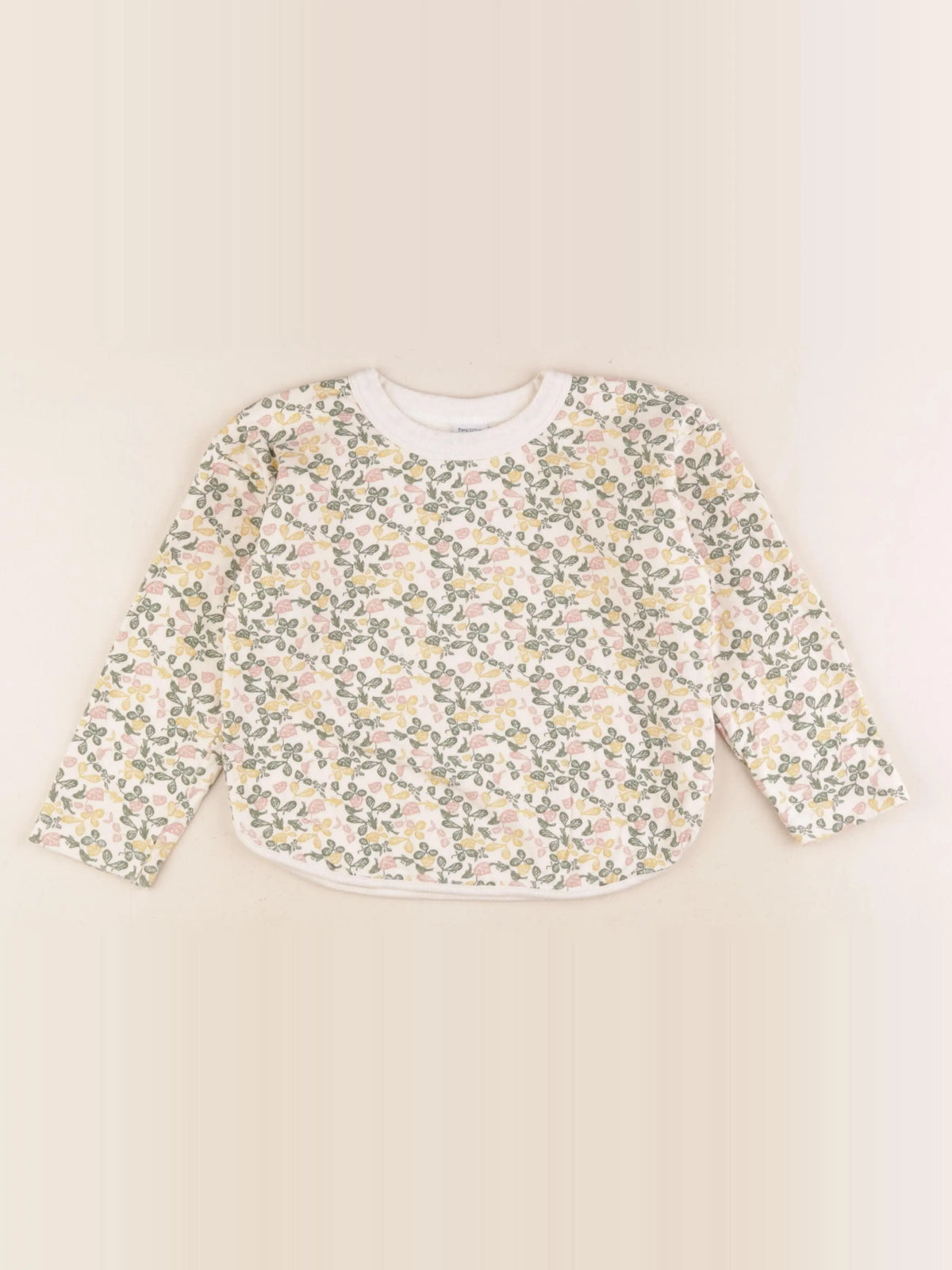 Petit Bateau - sweat beige, vert - 5 ans
