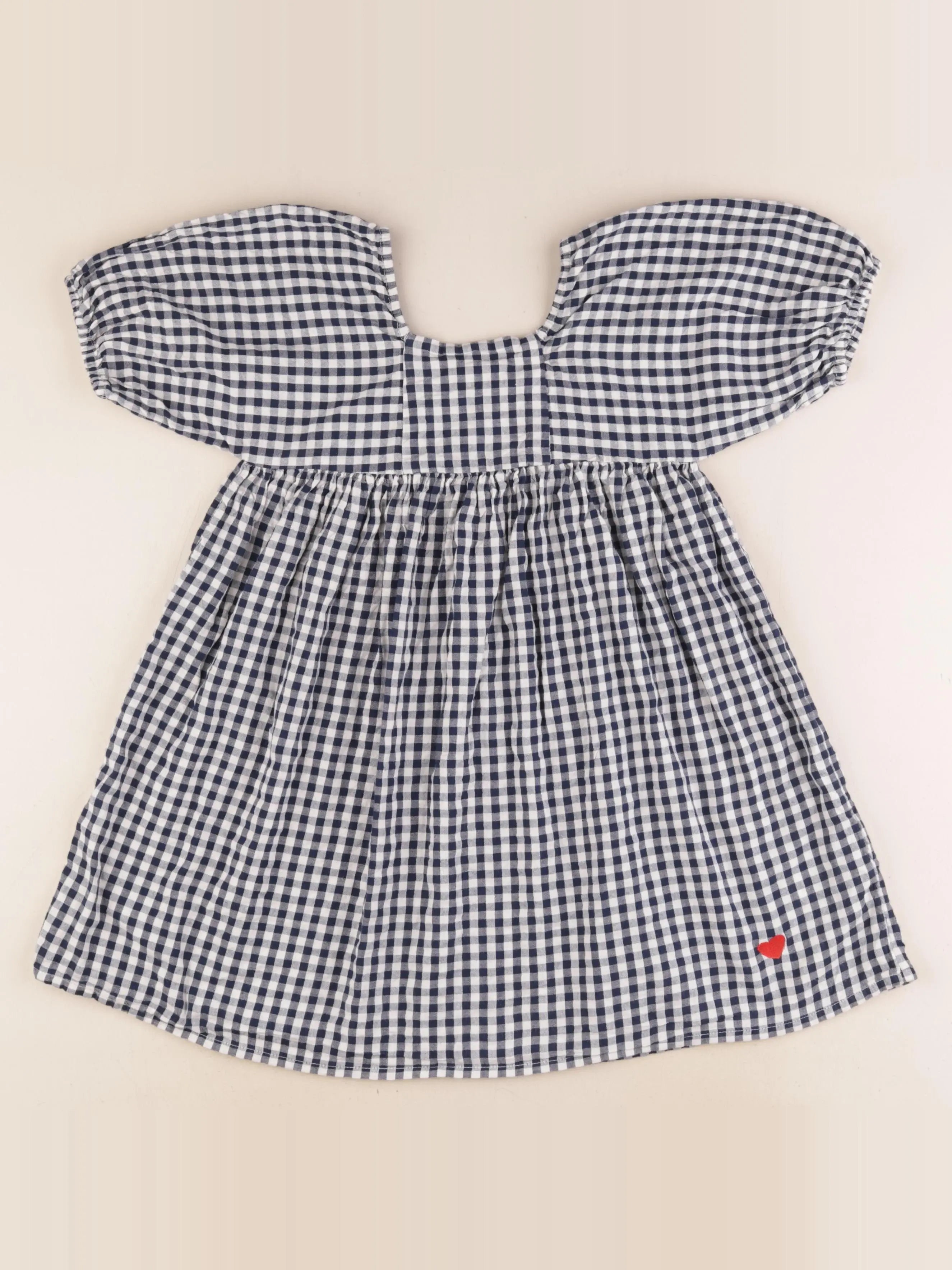 Vertbaudet - robe blanc, bleu - 6 ans