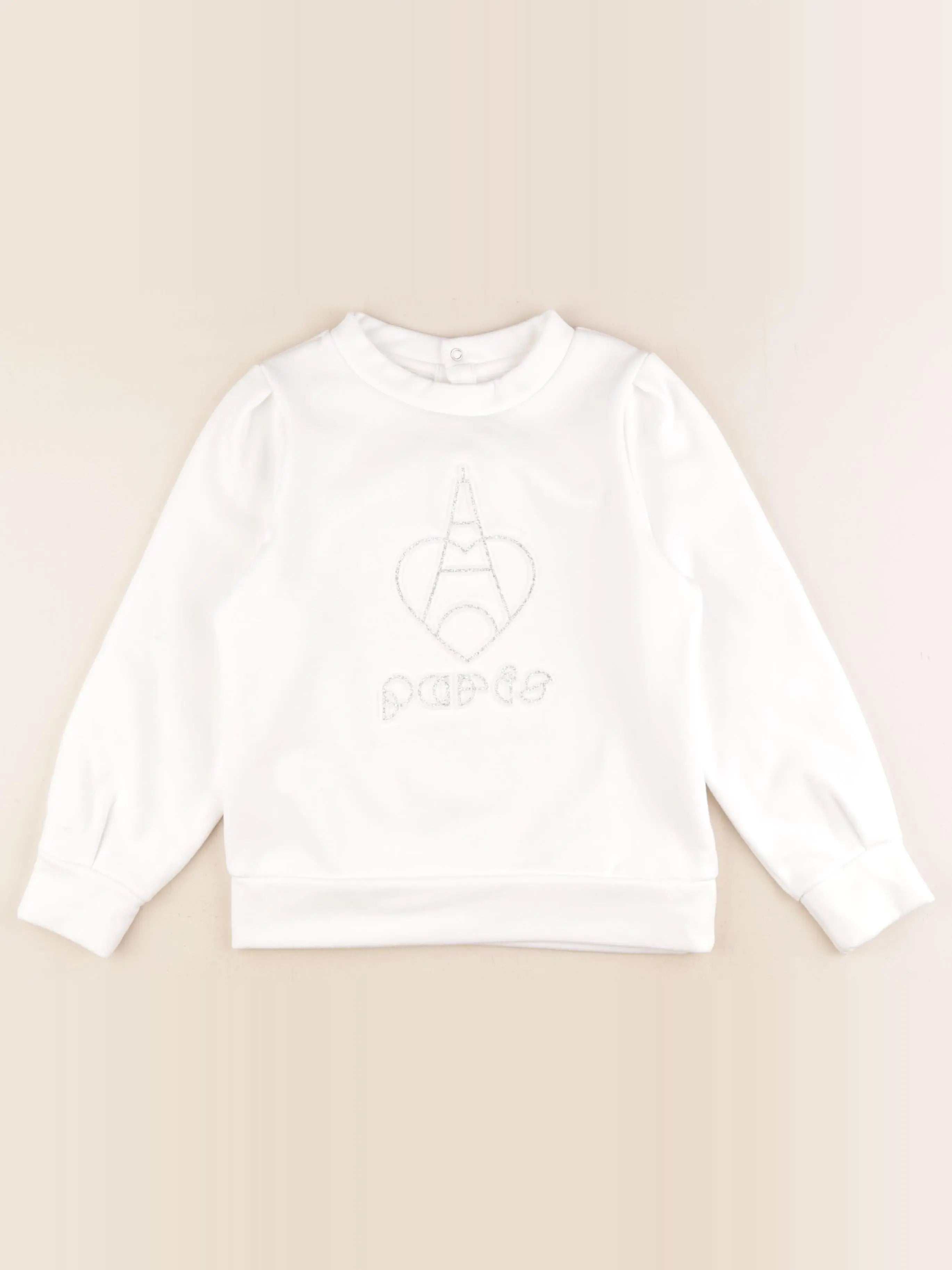Jacadi - sweat blanc - 8 ans