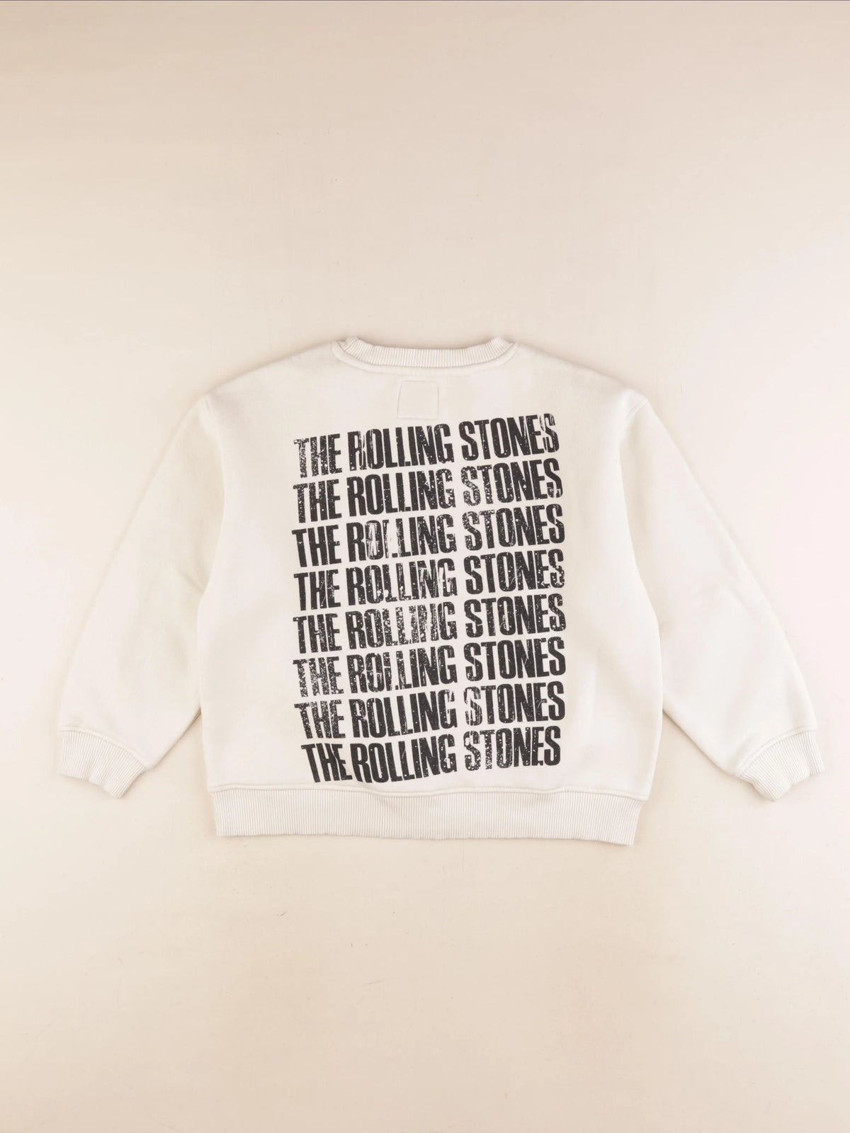 Zara - sweat imprimé au dos beige - 8/9 ans