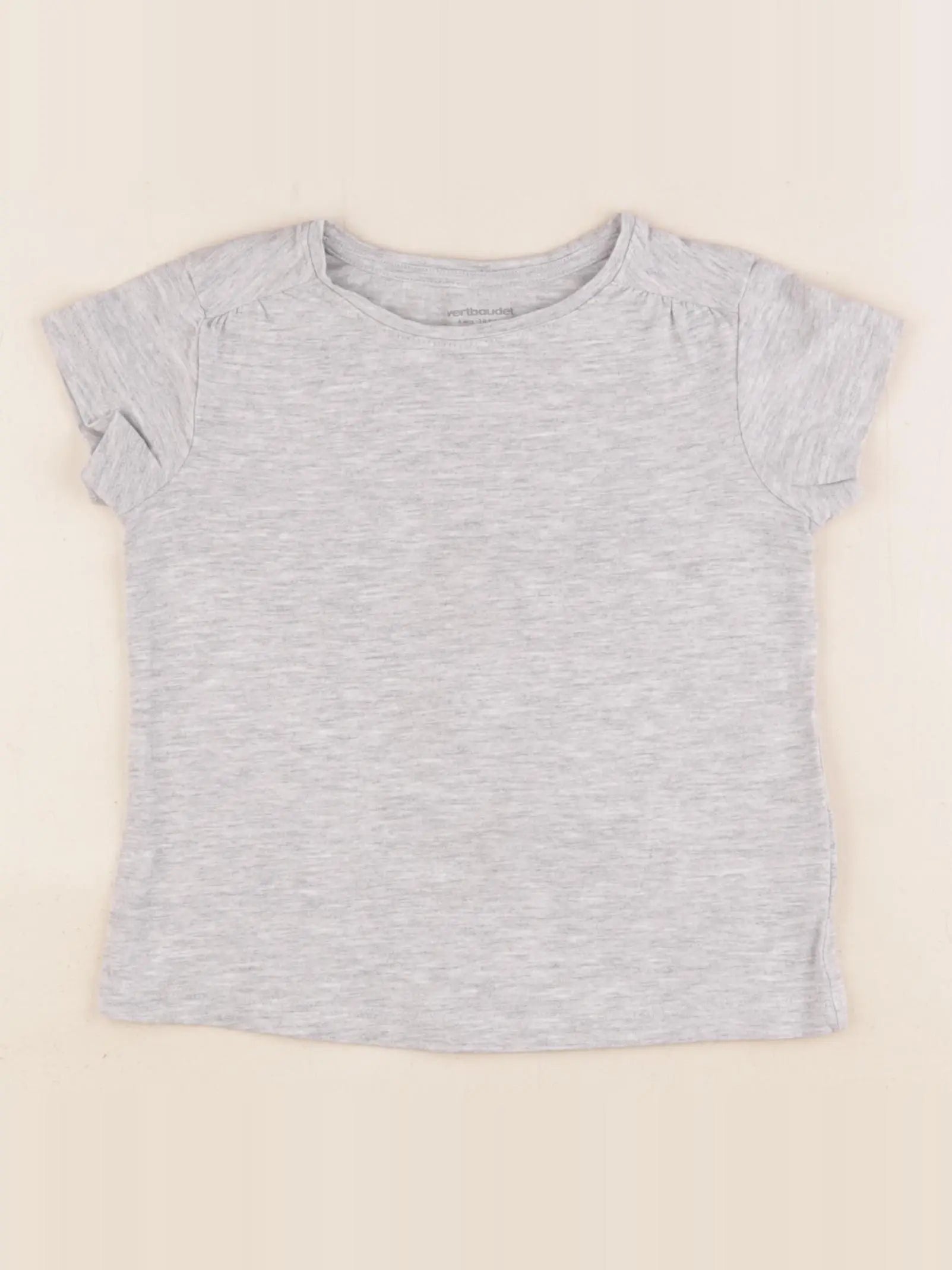 Vertbaudet - tee-shirt gris - 4 ans