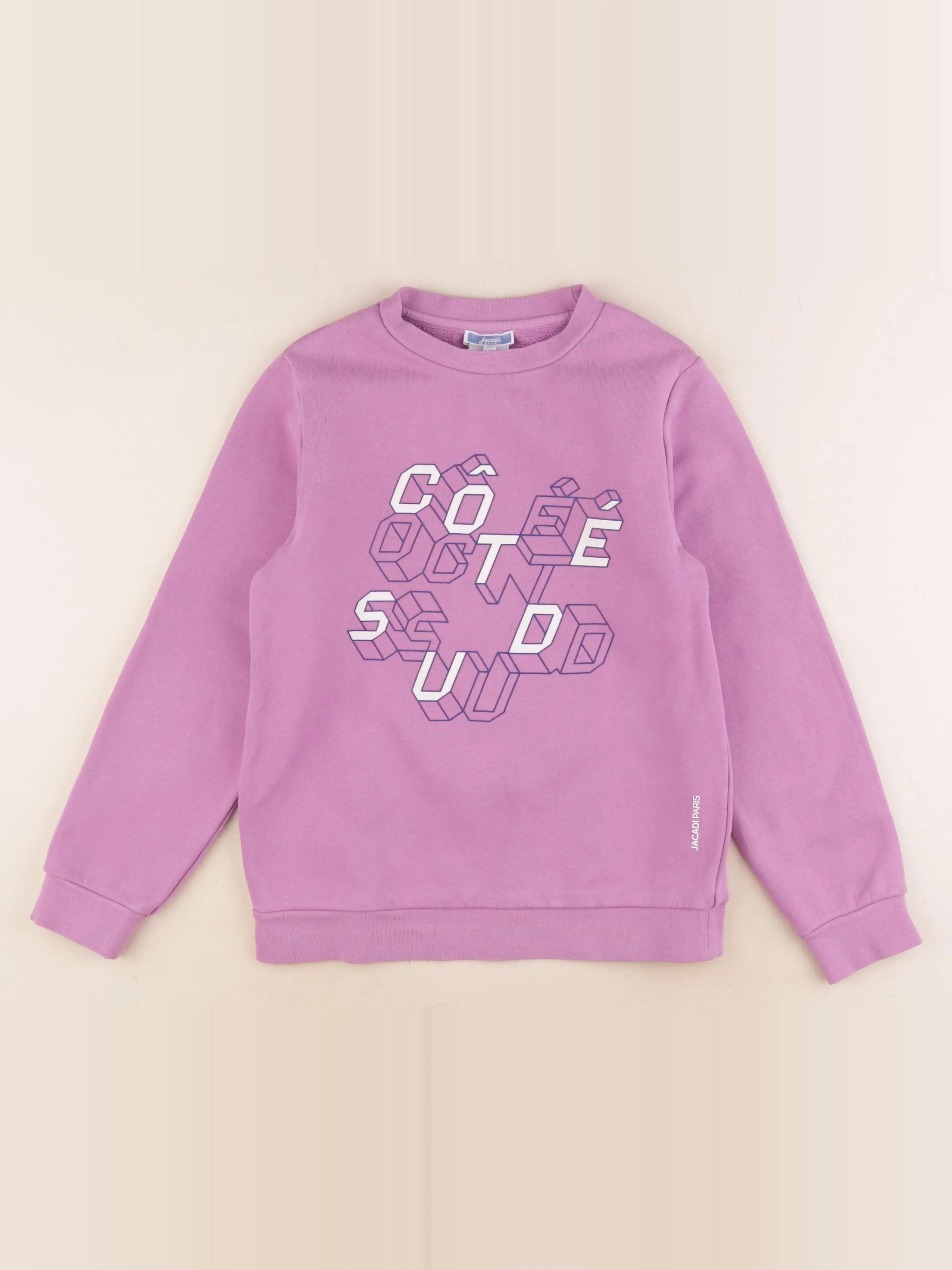 Jacadi - sweat violet - 10 ans