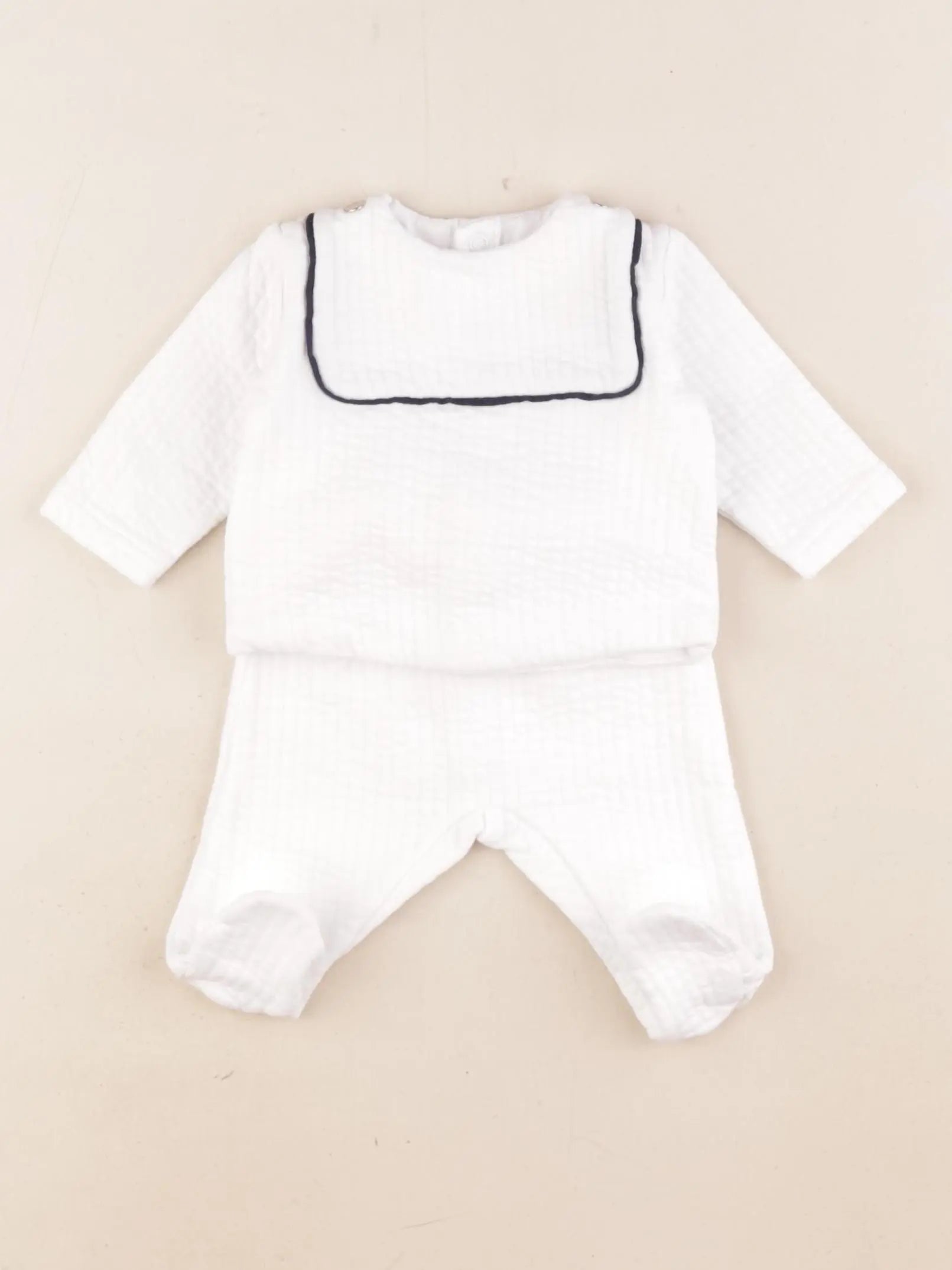 Jacadi - ensemble blanc - 1 mois