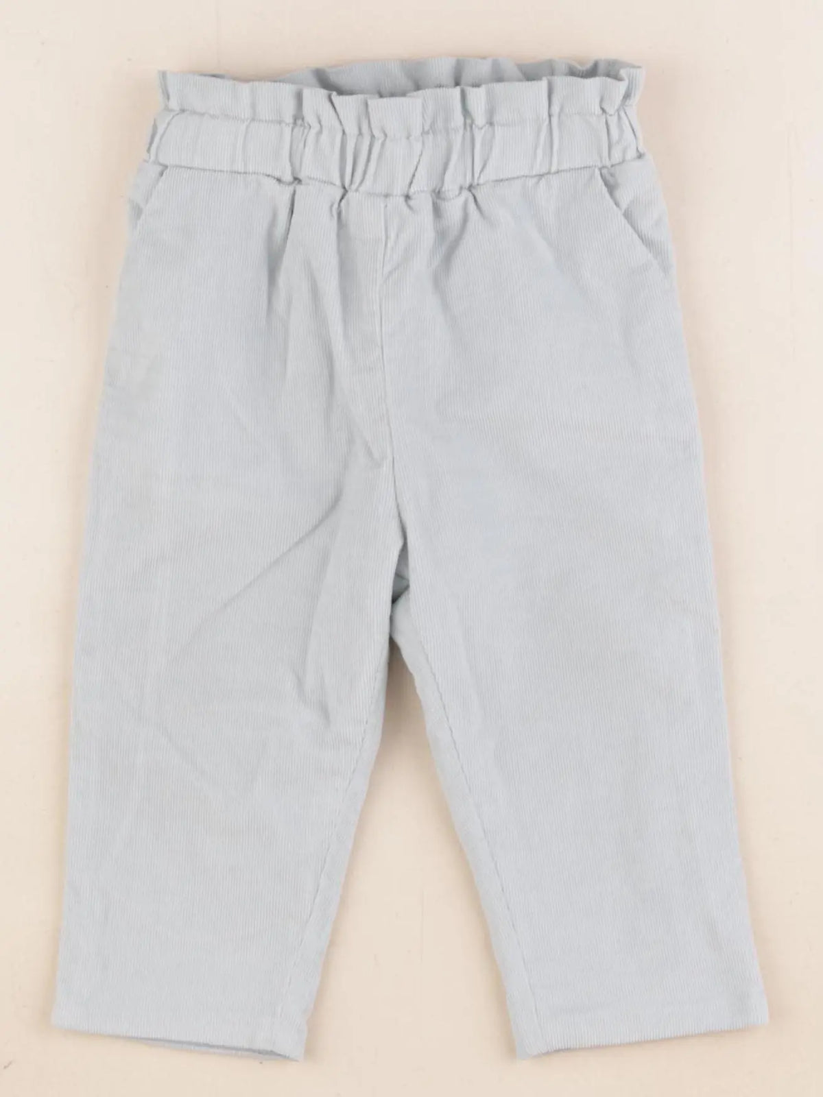 Jacadi - pantalon doublé bleu - 12 mois