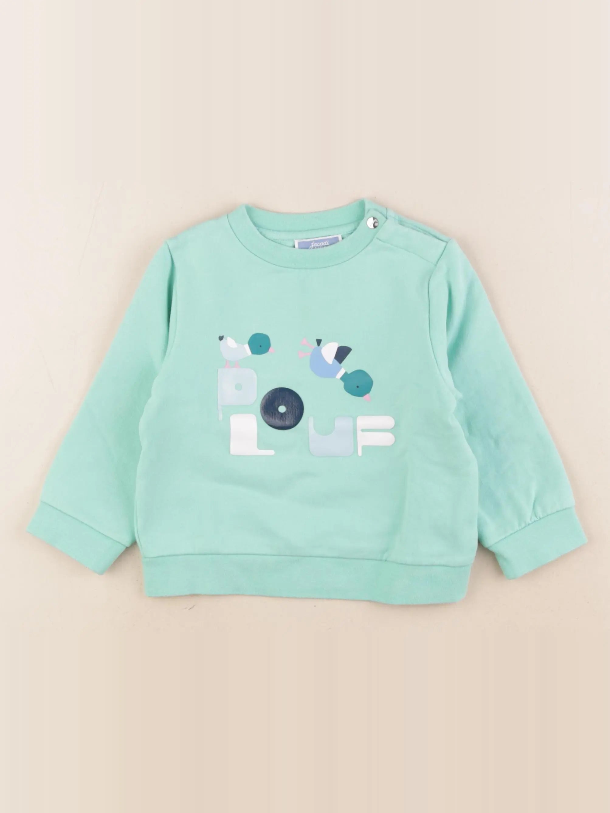 Jacadi - sweat vert - 24 mois